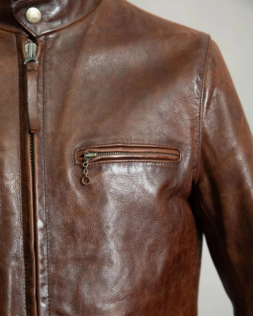 Vintage Ralph Lauren Single Rider Horsehide Leather Jacket - Small (38-40)