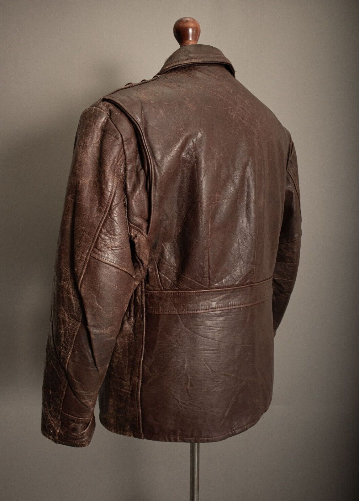 Vintage Canadian 1930s Horsehide Leather Jacket - Large ( 42-44)