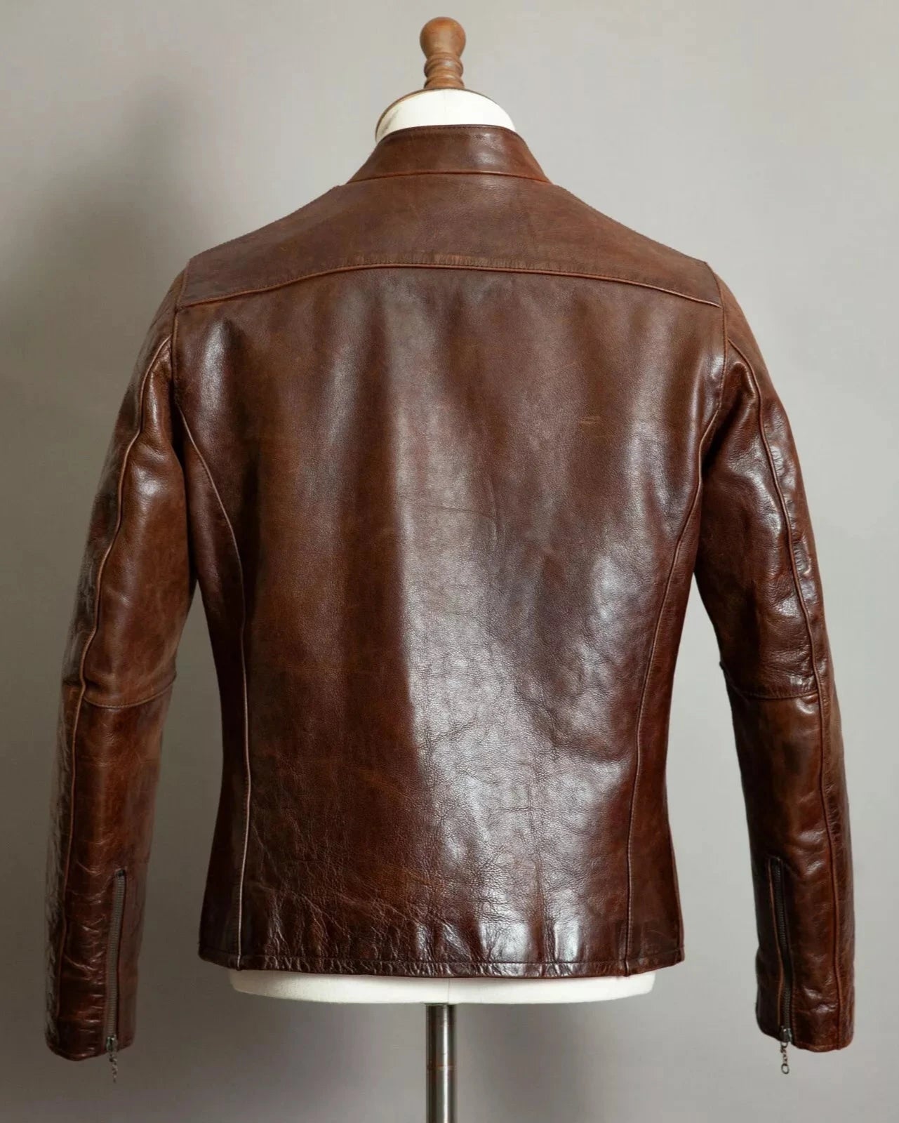 Vintage Ralph Lauren Single Rider Horsehide Leather Jacket - Small (38-40)