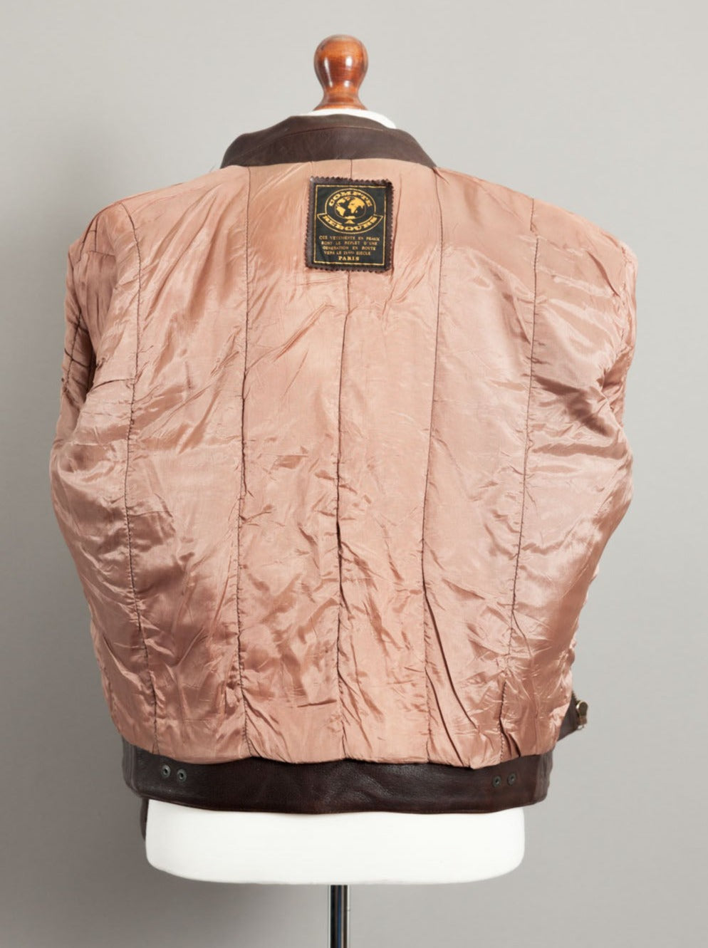 Vintage 1950s French Horsehide Leather Motorcycle Jacket - Large (42-44)