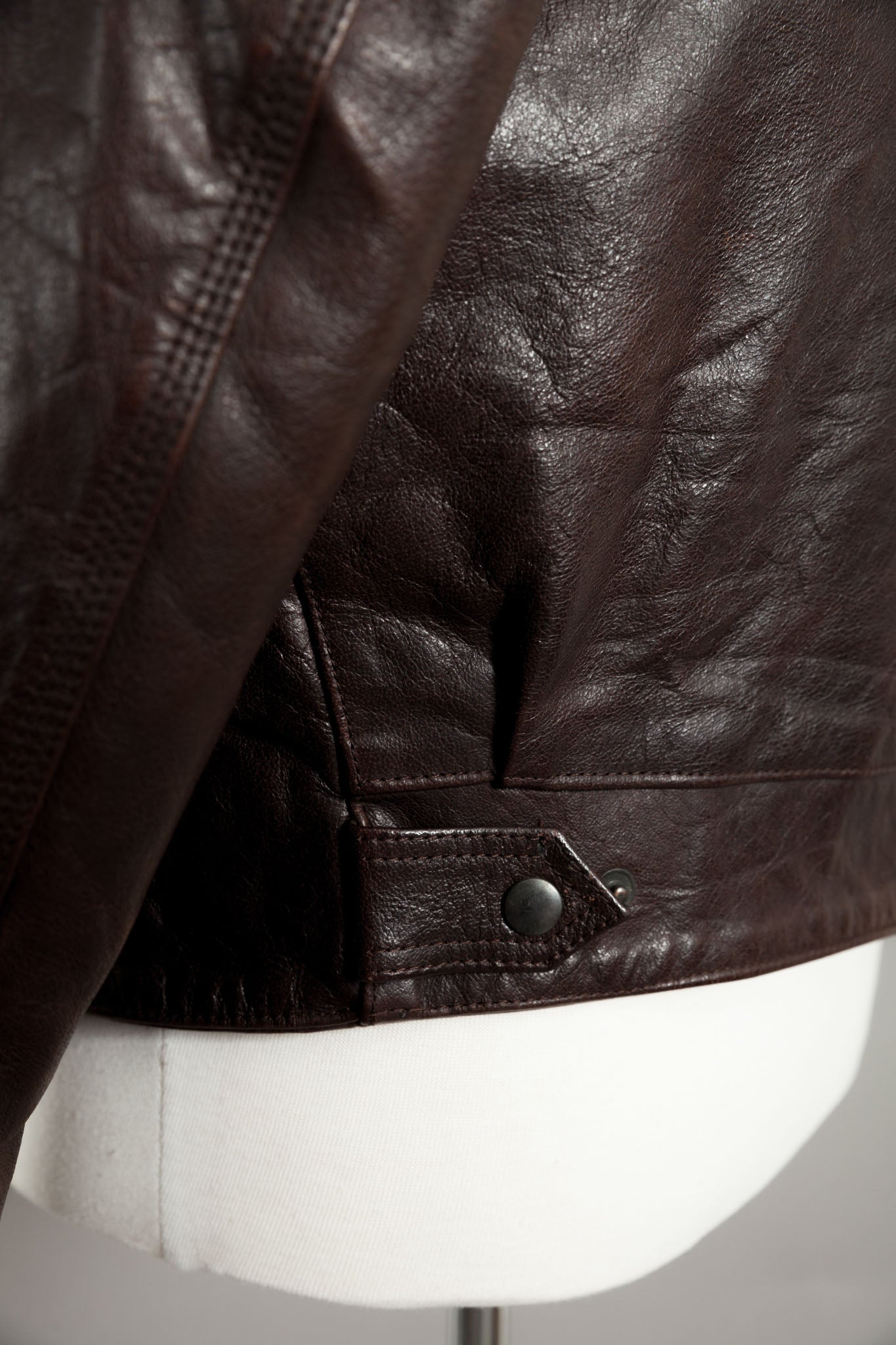 Vintage 1950s French Horsehide Leather Motorcycle Jacket - Large (42-44)