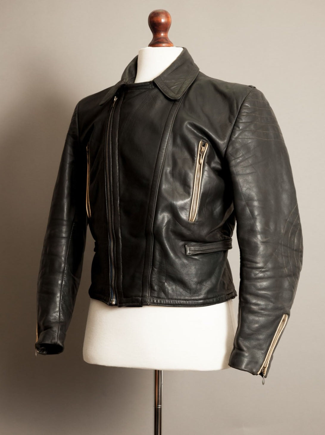 Vintage 1940s German Motorcycle Flight Jacket - Small (38-40)