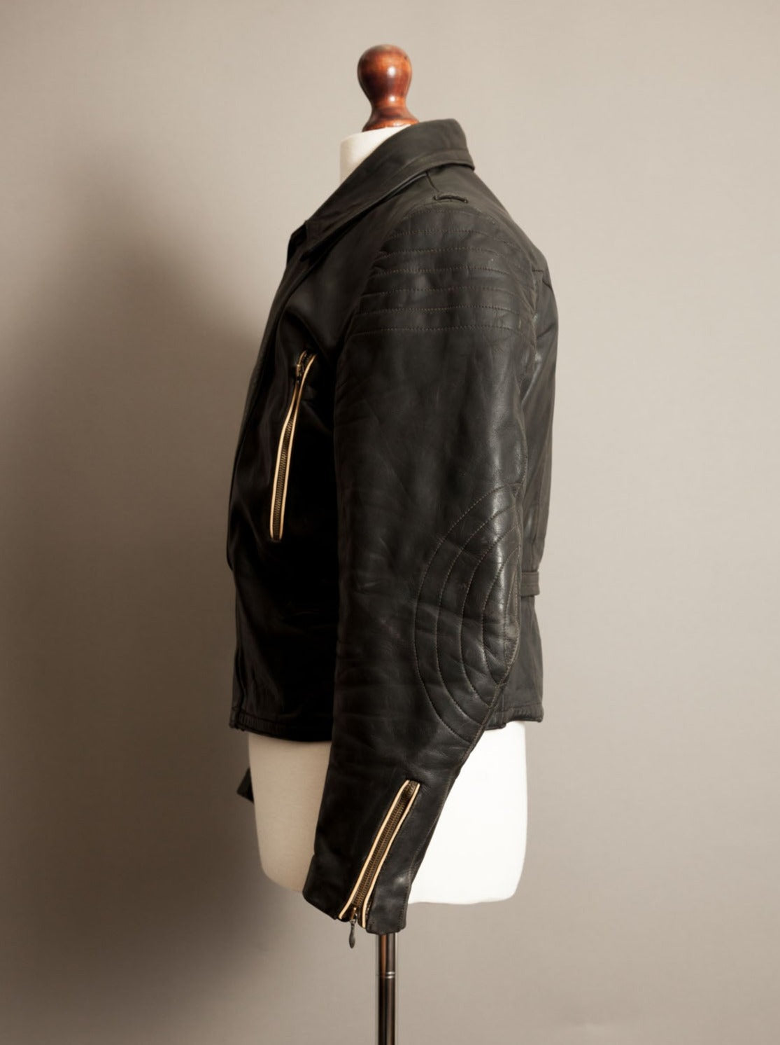 Vintage 1940s German Motorcycle Flight Jacket - Small (38-40)