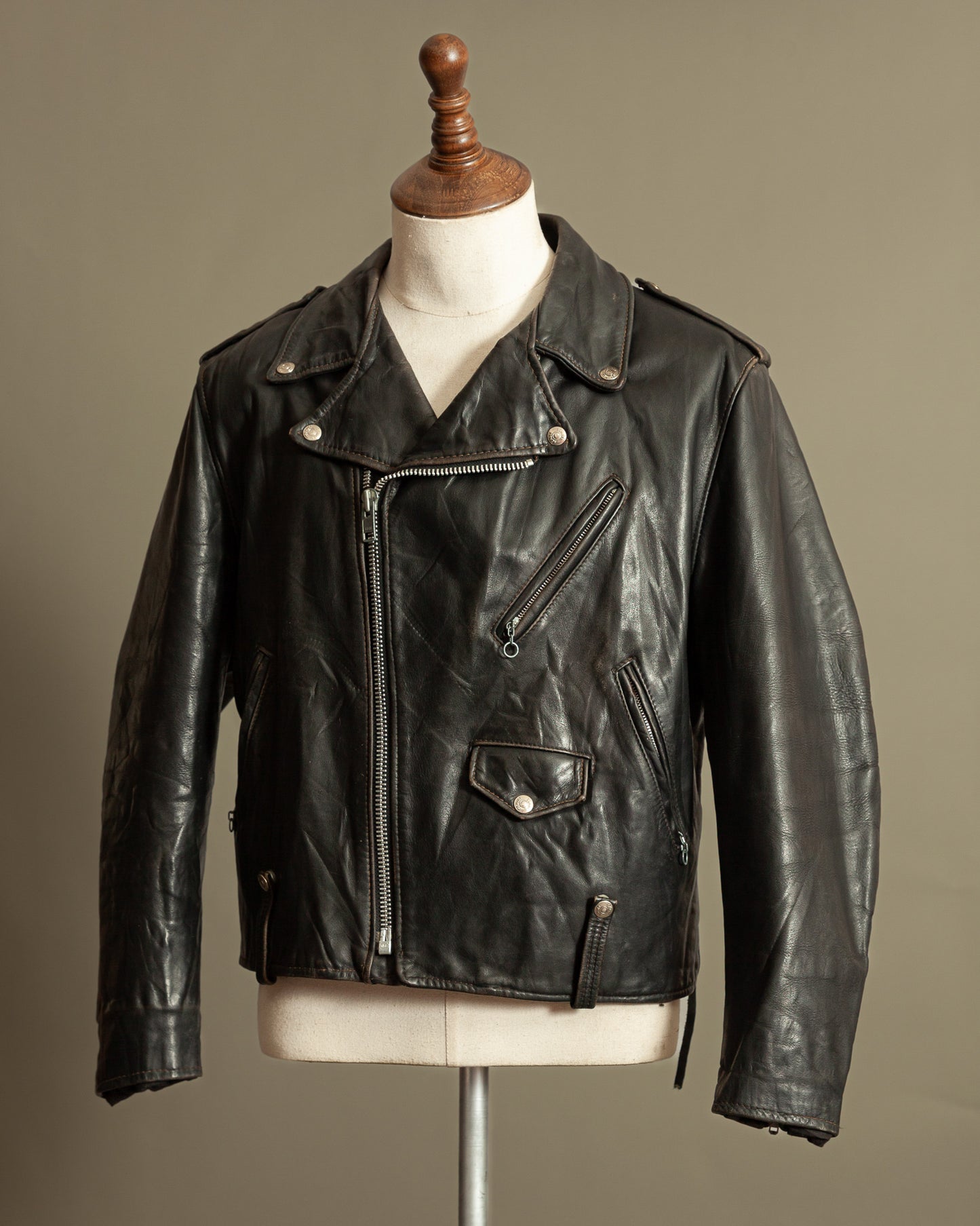 Vintage Schott Perfecto 115 Steerhide Leather Biker Jacket – Large (44)