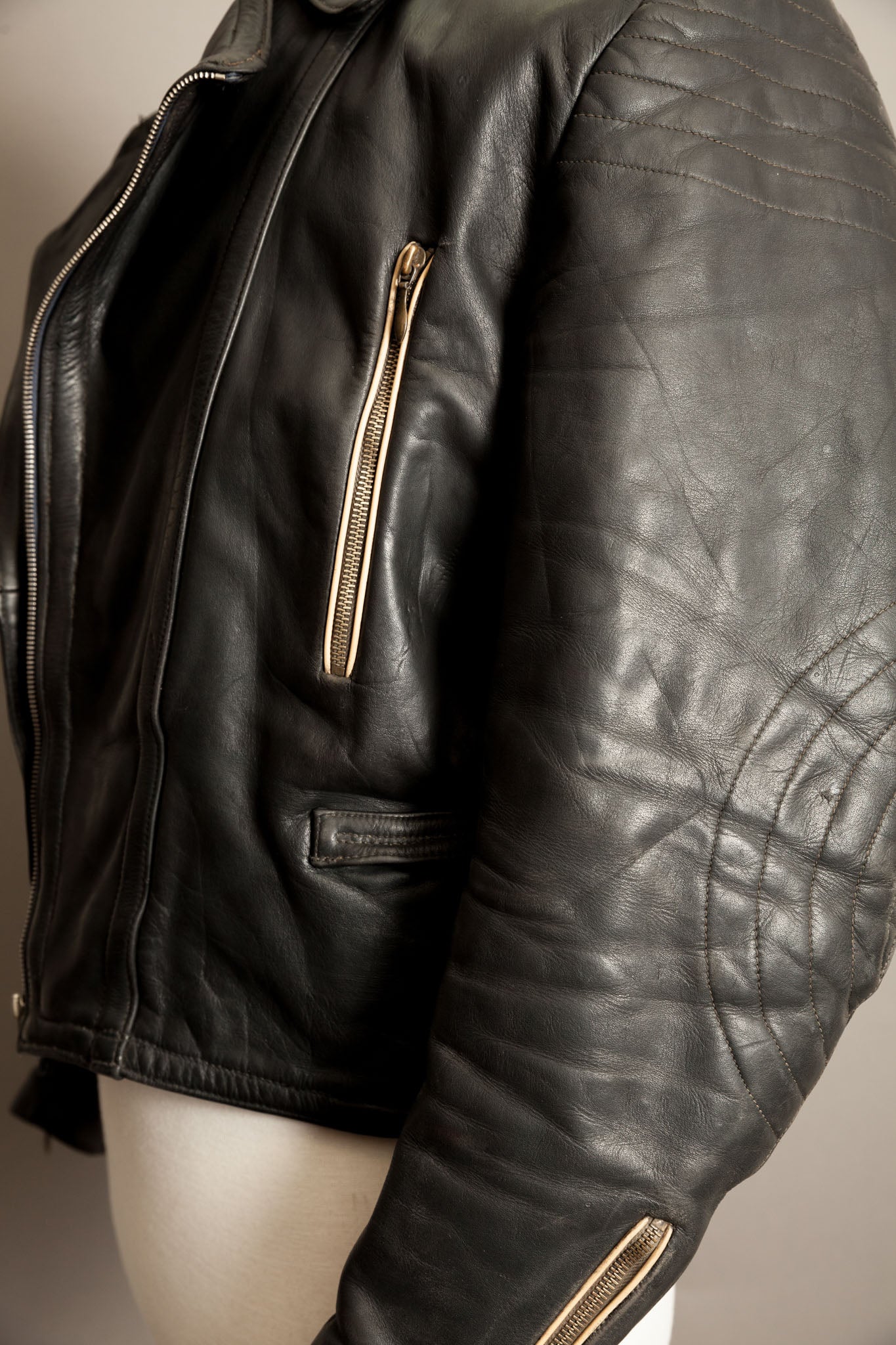 Vintage 1940s German Motorcycle Flight Jacket - Small (38-40)
