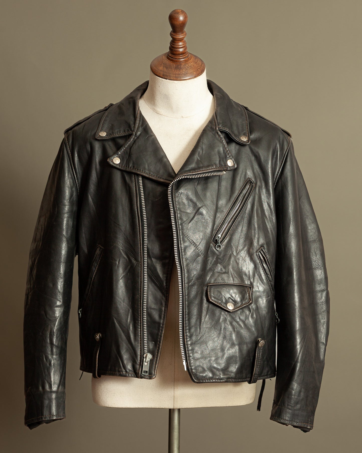 Vintage Schott Perfecto 115 Steerhide Leather Biker Jacket – Large (44)