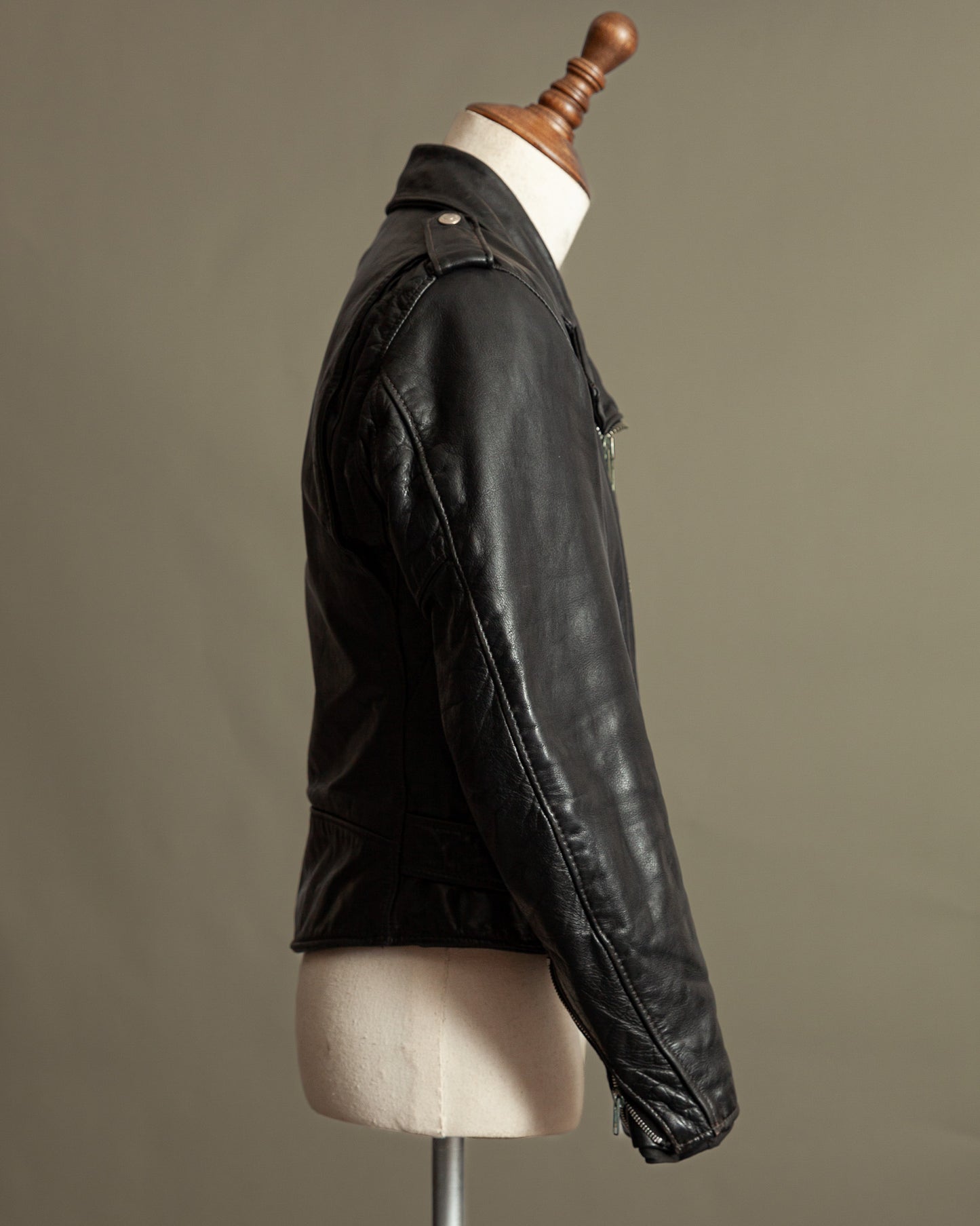 Vintage Schott Perfecto 118 Naked Cowhide Leather Biker Jacket - Small (38)