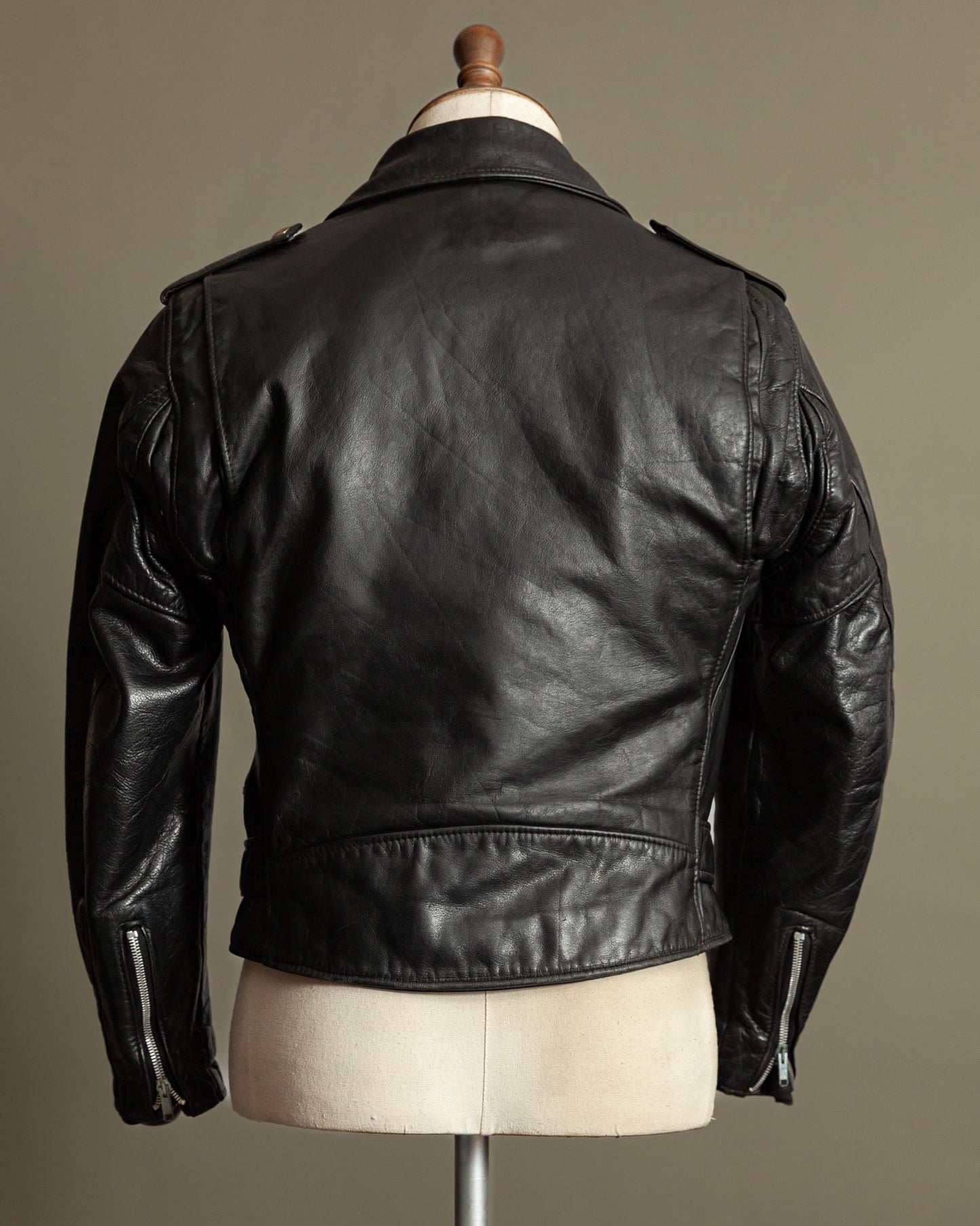 Vintage Schott Perfecto 118 Naked Cowhide Leather Biker Jacket - Small (38)