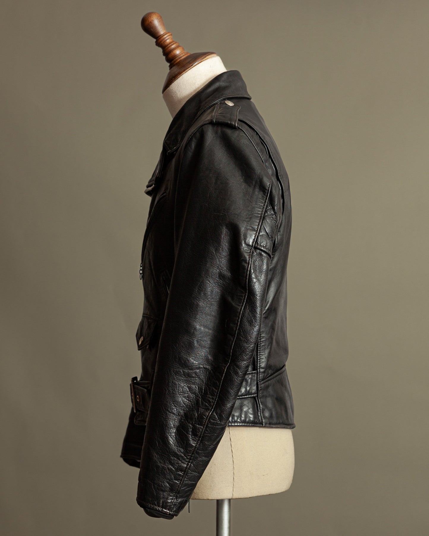 Vintage Schott Perfecto 118 Naked Cowhide Leather Biker Jacket - Small (38)