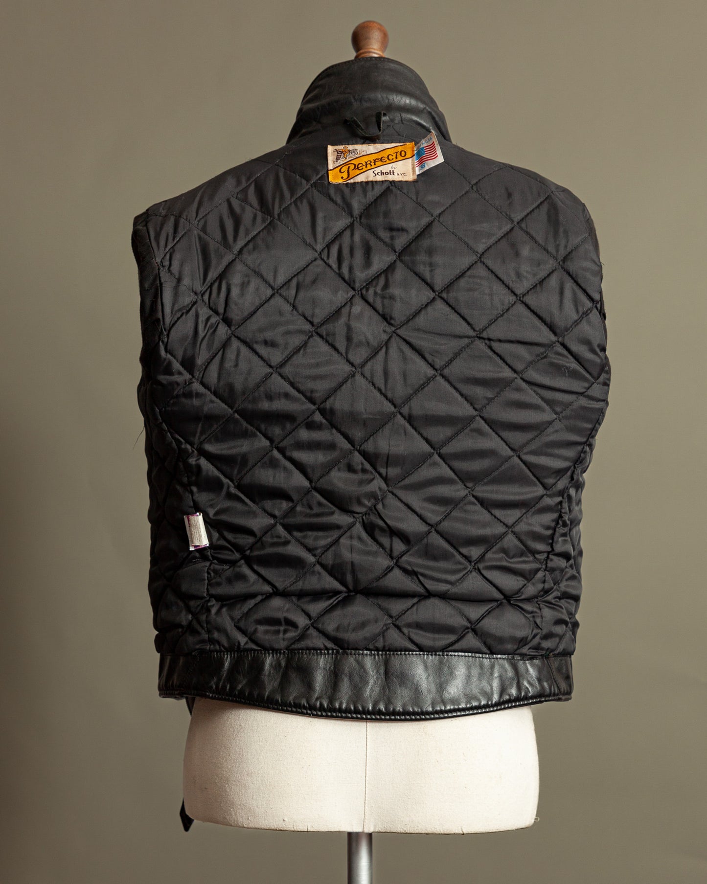 Vintage Schott Perfecto 118 Naked Cowhide Leather Biker Jacket - Small (38)