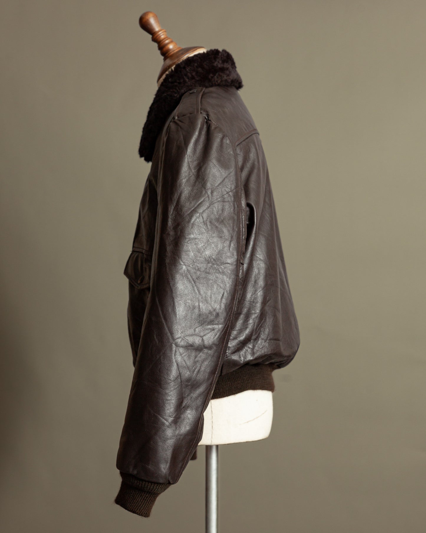 Vintage 1960s Cooper A-2 Leather Flight Jacket – Made in USA (46)