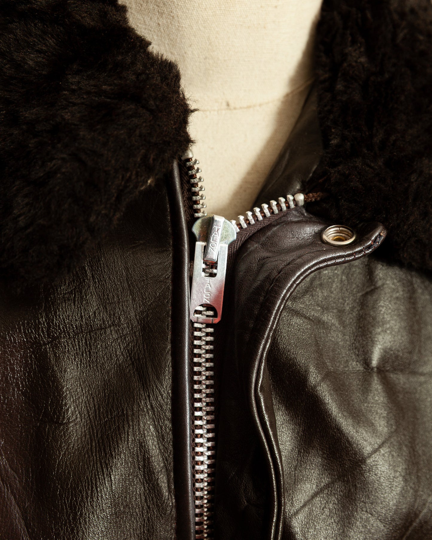 Vintage 1960s Cooper A-2 Leather Flight Jacket – Made in USA (46)