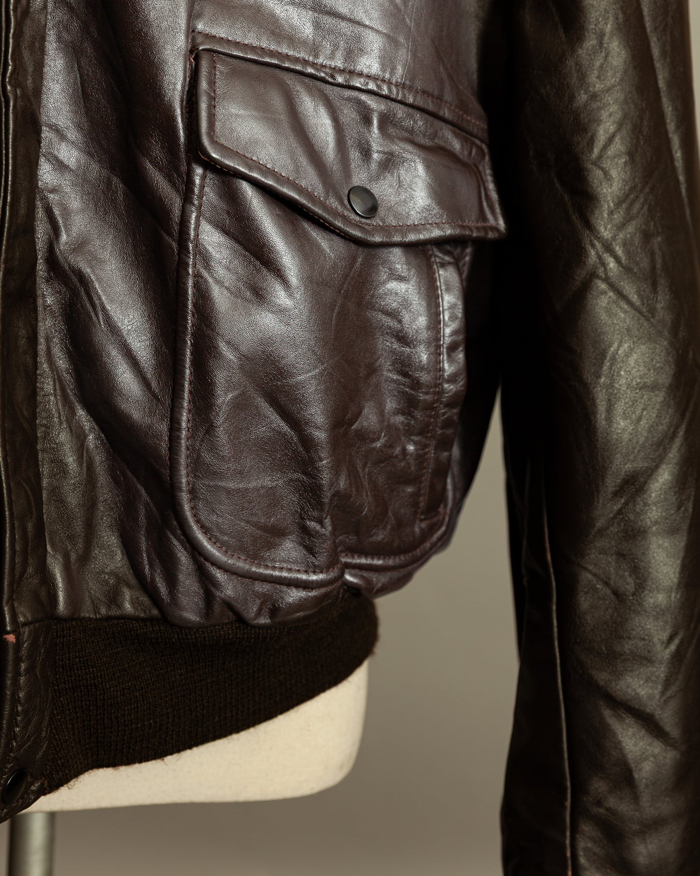 Vintage 1960s Cooper A-2 Leather Flight Jacket – Made in USA (46)