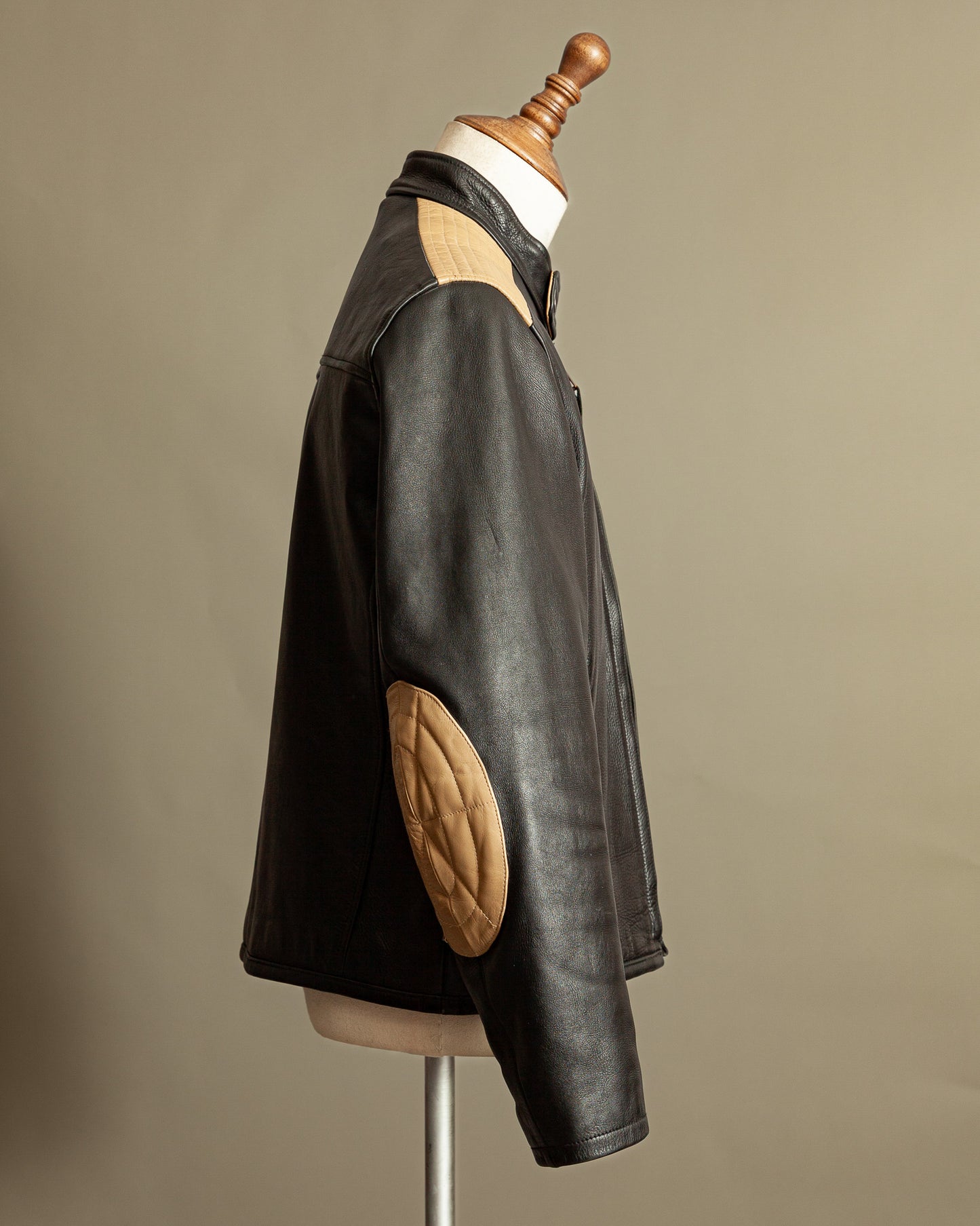 Vintage Schott LC BL71 Two-Tone Café Racer Leather Jacket – Large (44)