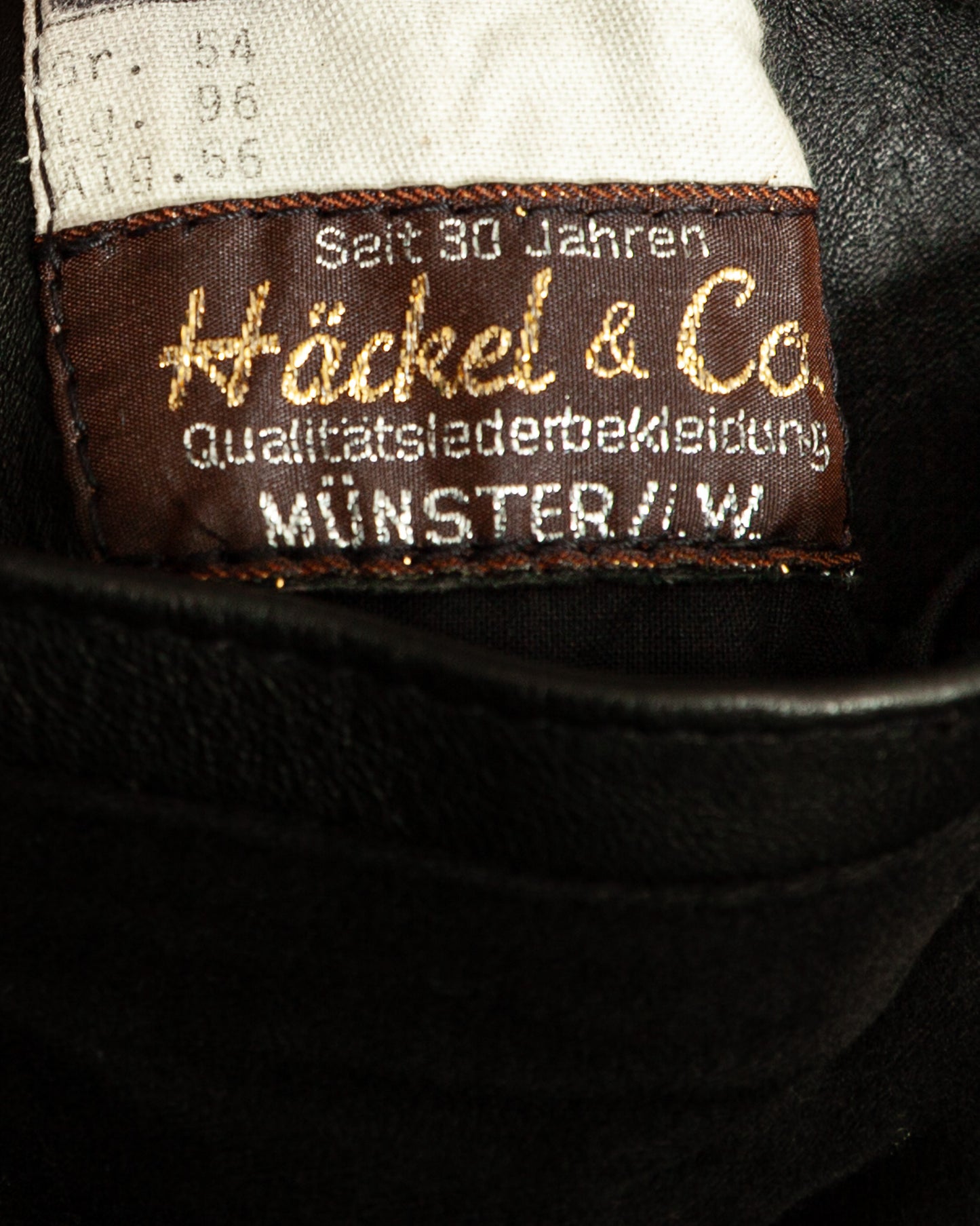 Vintage Häckel & Co. German Police Leather Overcoat - Large (42-44)