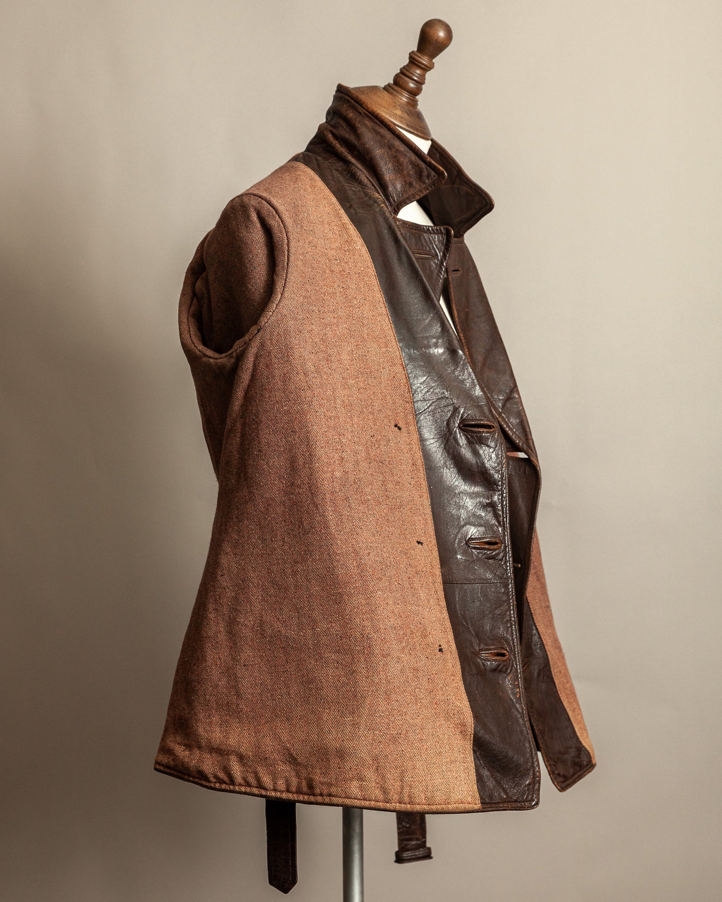 1930s French Horsehide Leather Trench Coat - Medium (42)
