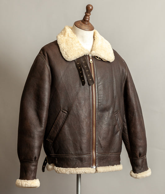 Vintage B3 Bomber Sheepskin Shearling Flying Jacket USAAF (44)