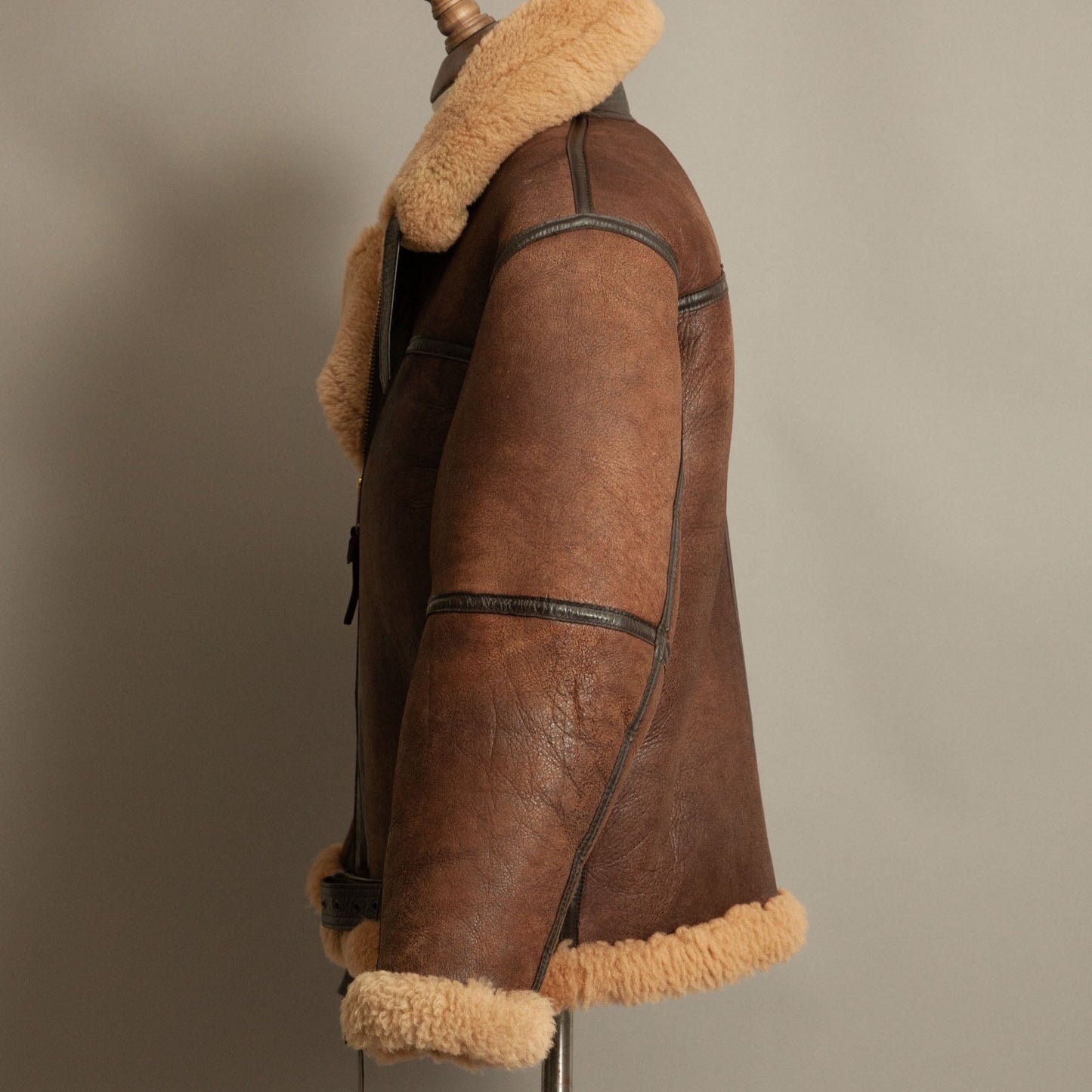 Vintage RAF Irvin Sheepskin Flying Jacket Aviation Leathercraft - Size Large 42-44