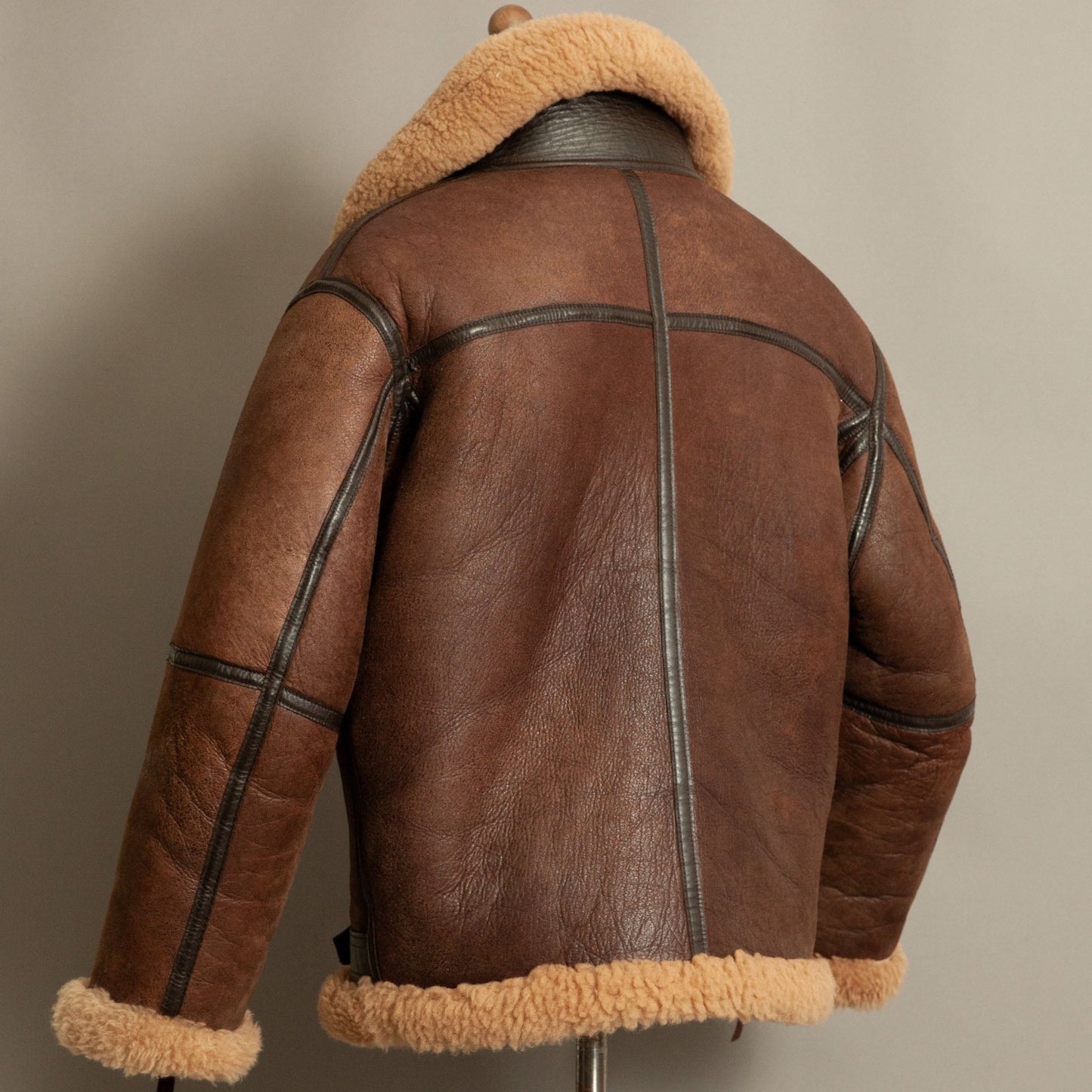 Vintage RAF Irvin Sheepskin Flying Jacket Aviation Leathercraft - Size Large 42-44