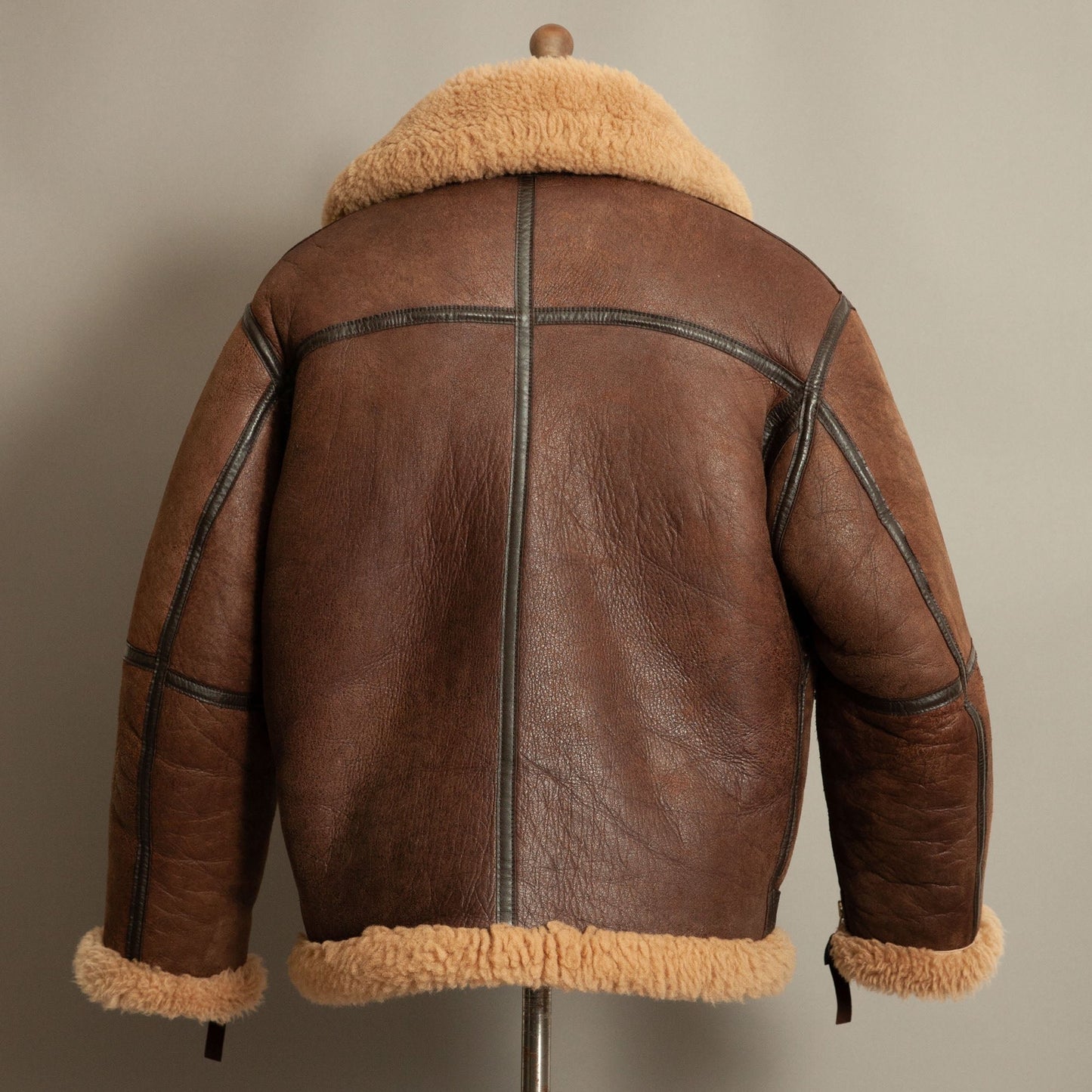 Vintage RAF Irvin Sheepskin Flying Jacket Aviation Leathercraft - Size Large 42-44