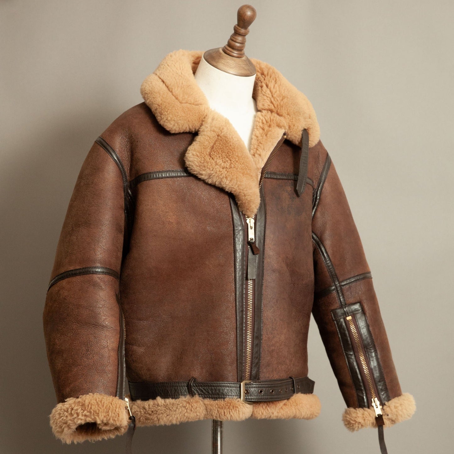 Vintage RAF Irvin Sheepskin Flying Jacket Aviation Leathercraft - Size Large 42-44