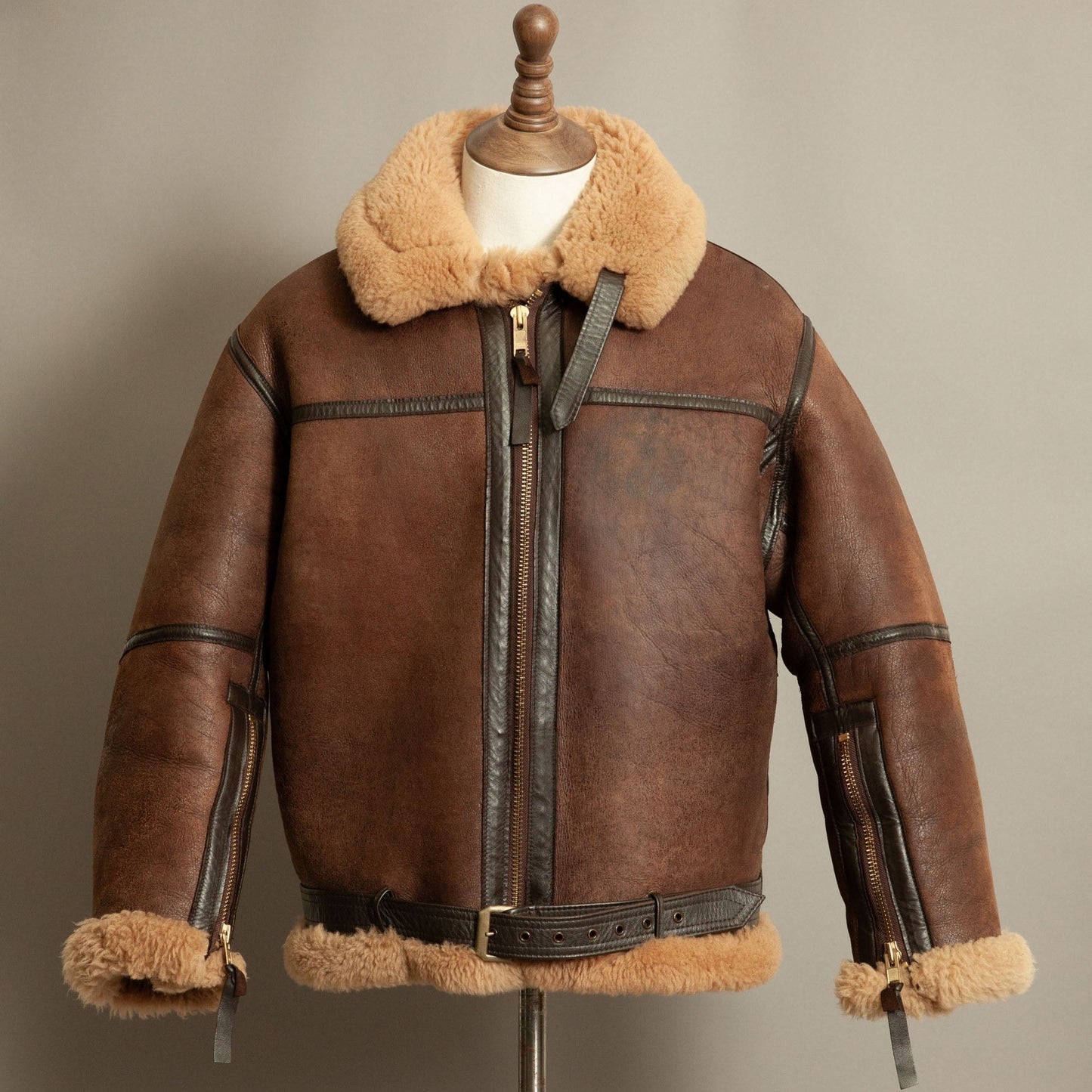 Vintage RAF Irvin Sheepskin Flying Jacket Aviation Leathercraft - Size Large 42-44