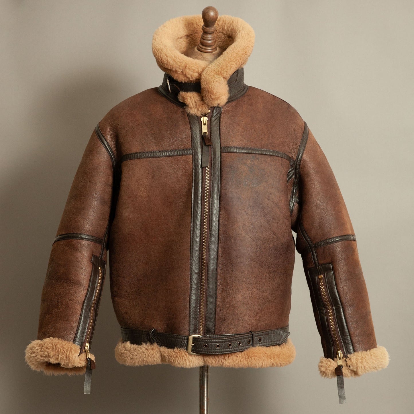 Vintage RAF Irvin Sheepskin Flying Jacket Aviation Leathercraft - Size Large 42-44