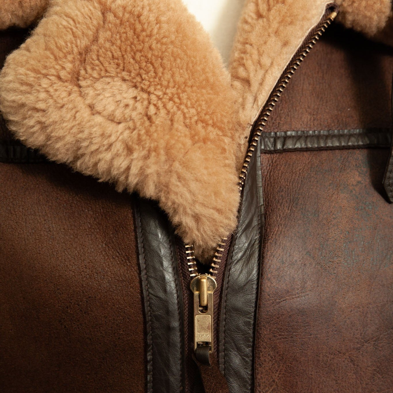Vintage RAF Irvin Sheepskin Flying Jacket Aviation Leathercraft - Size Large 42-44