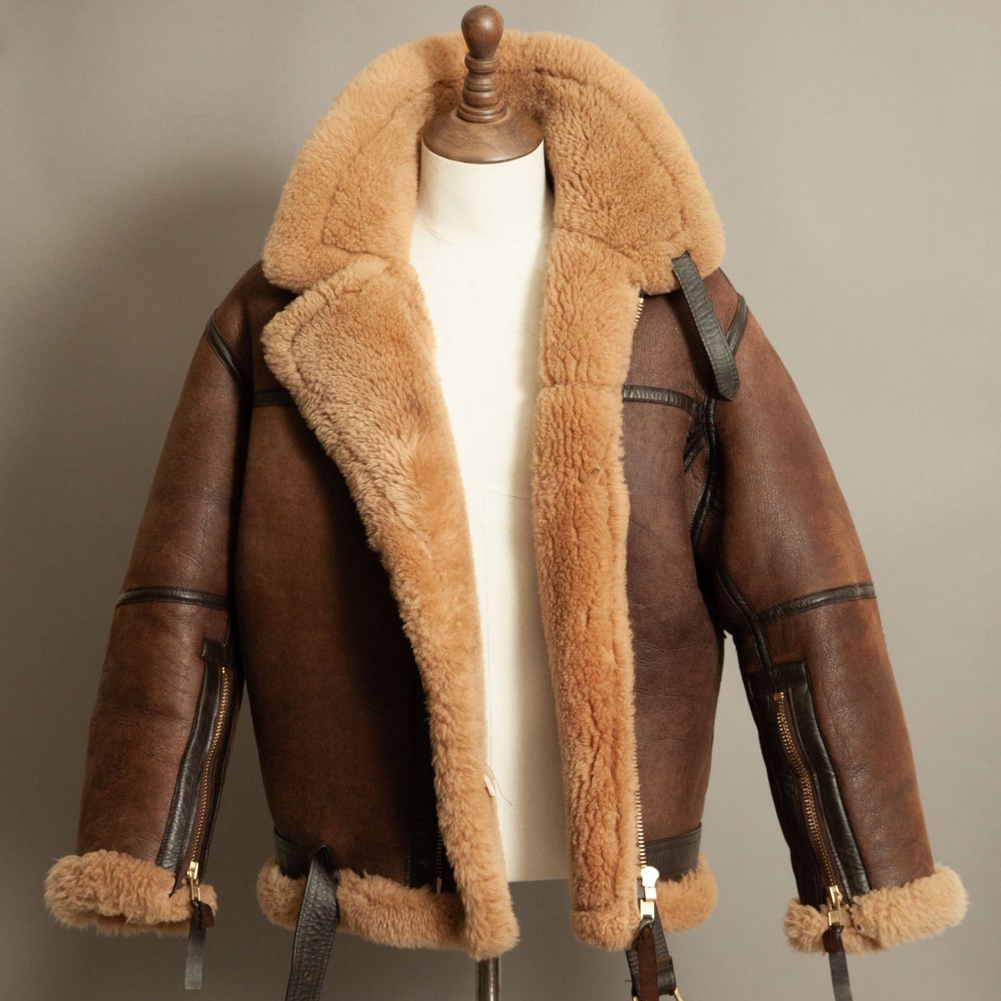 Vintage RAF Irvin Sheepskin Flying Jacket Aviation Leathercraft - Size Large 42-44