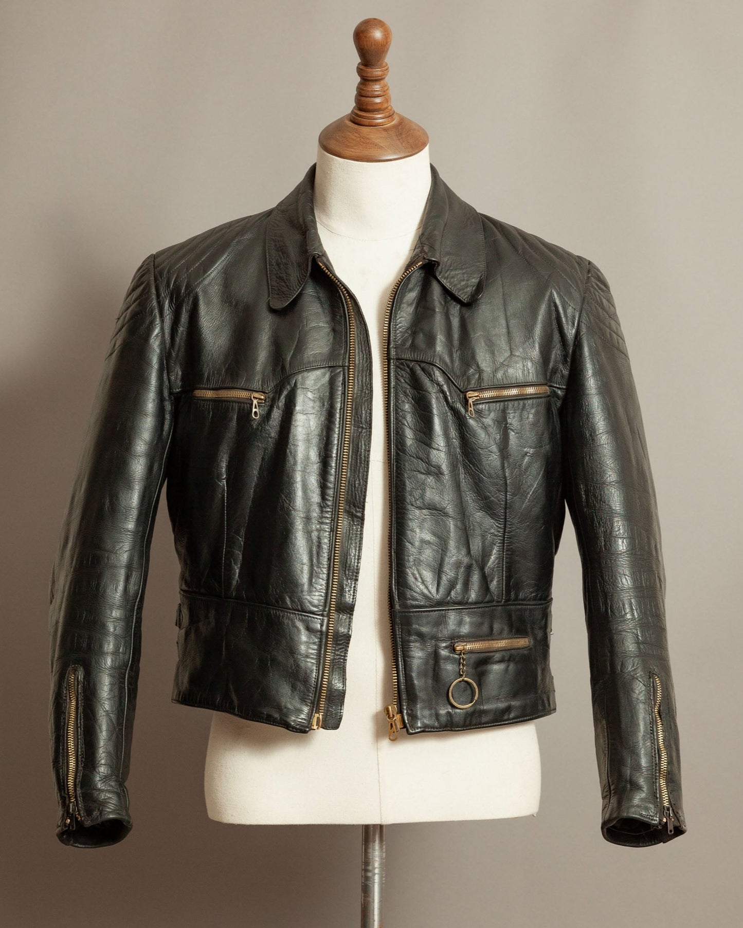Authentic Vintage WWII German Luftwaffe Horsehide Leather Jacket - Small (38-40)
