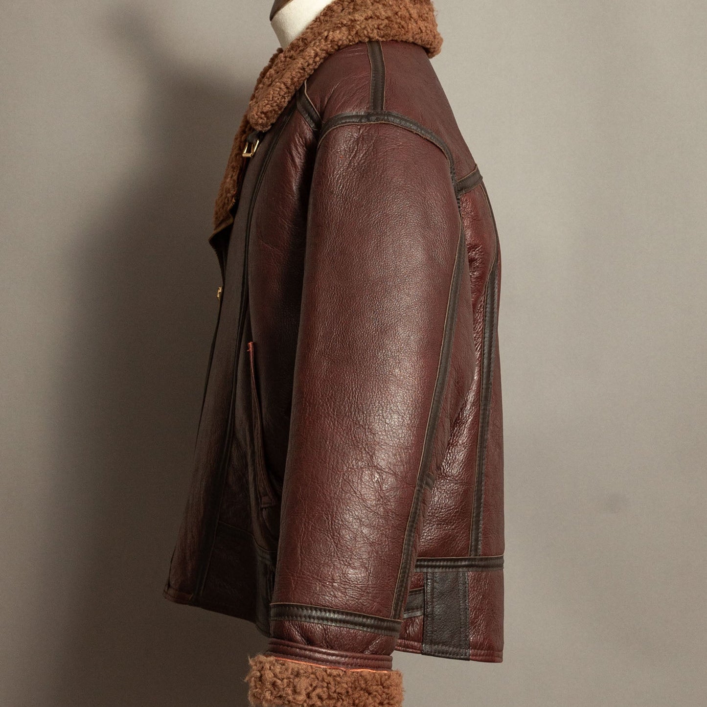 Vintage Tanns of Taunton Sheepskin Flying Bomber Jacket - Size XL (44-46)