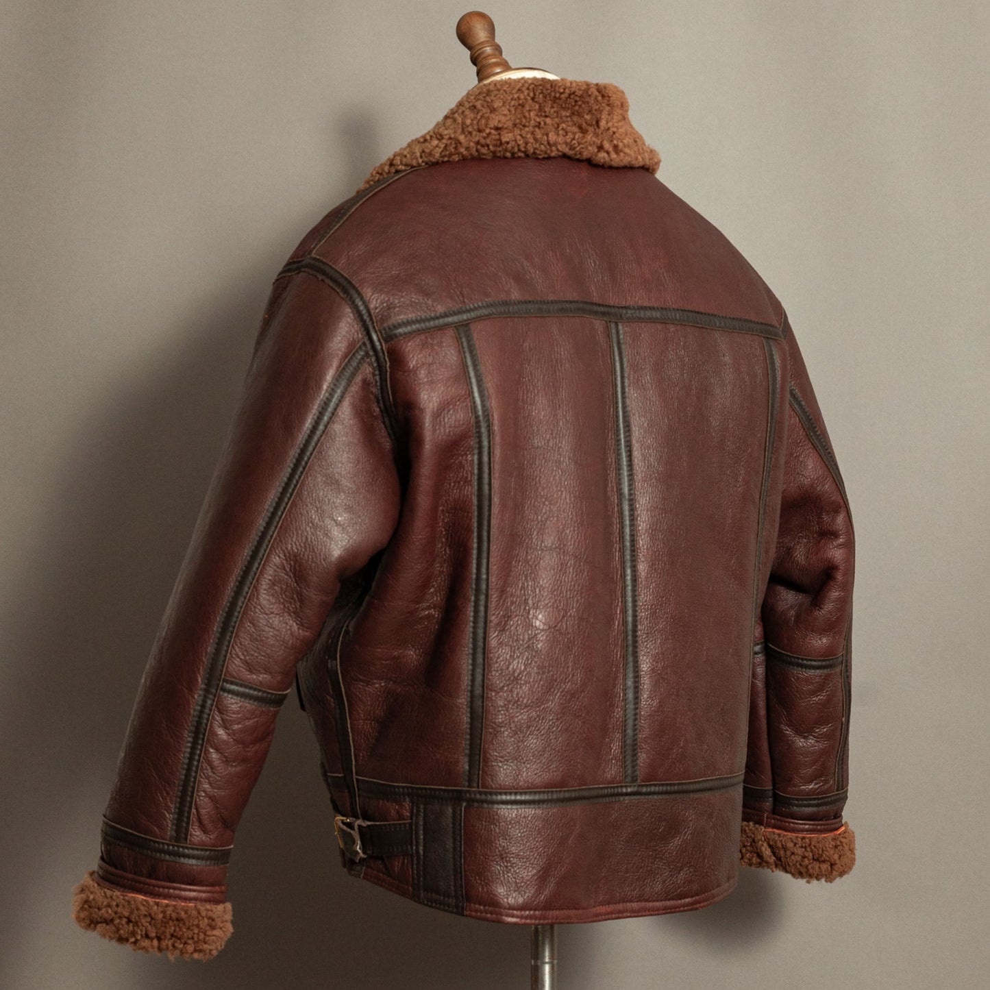 Vintage Tanns of Taunton Sheepskin Flying Bomber Jacket - Size XL (44-46)