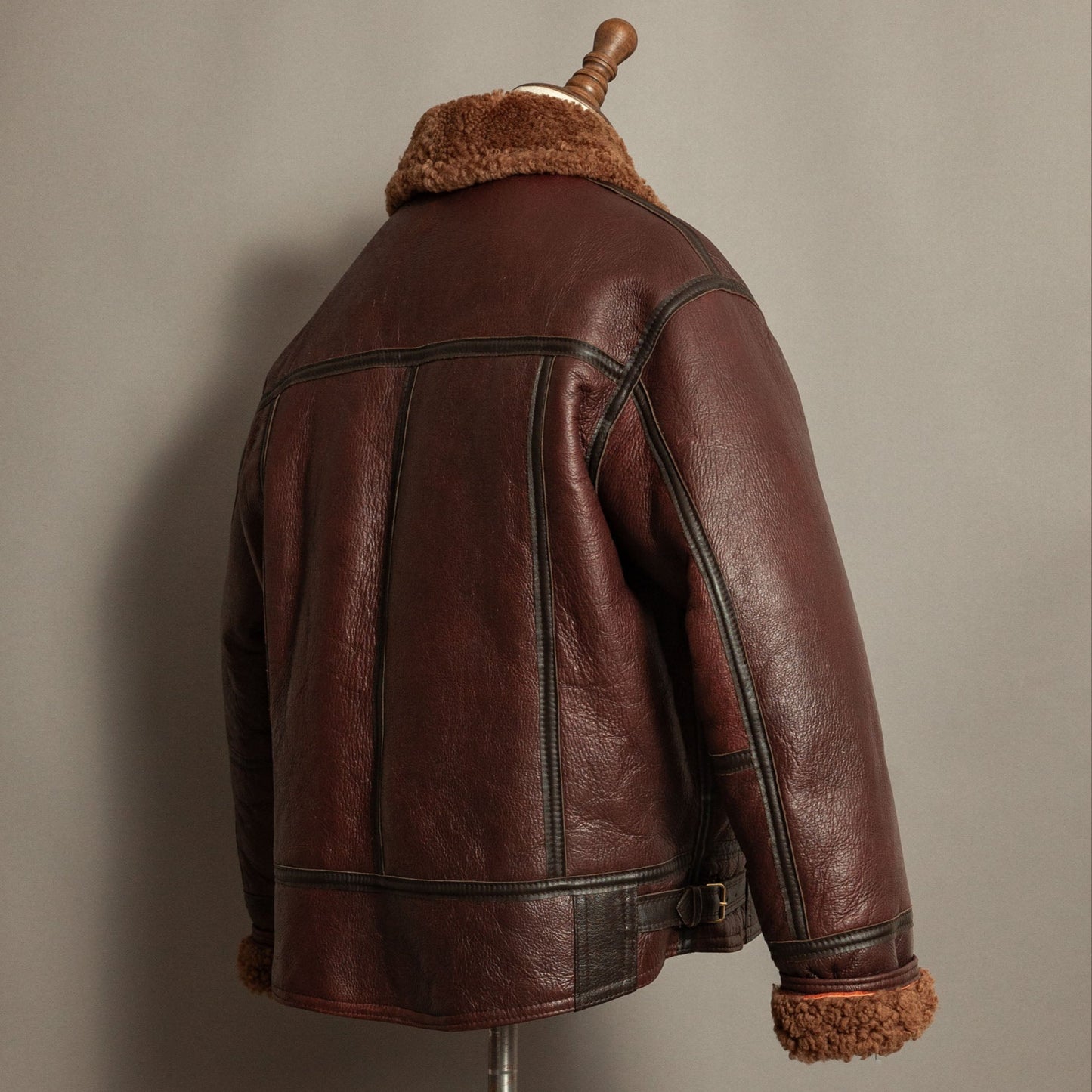 Vintage Tanns of Taunton Sheepskin Flying Bomber Jacket - Size XL (44-46)