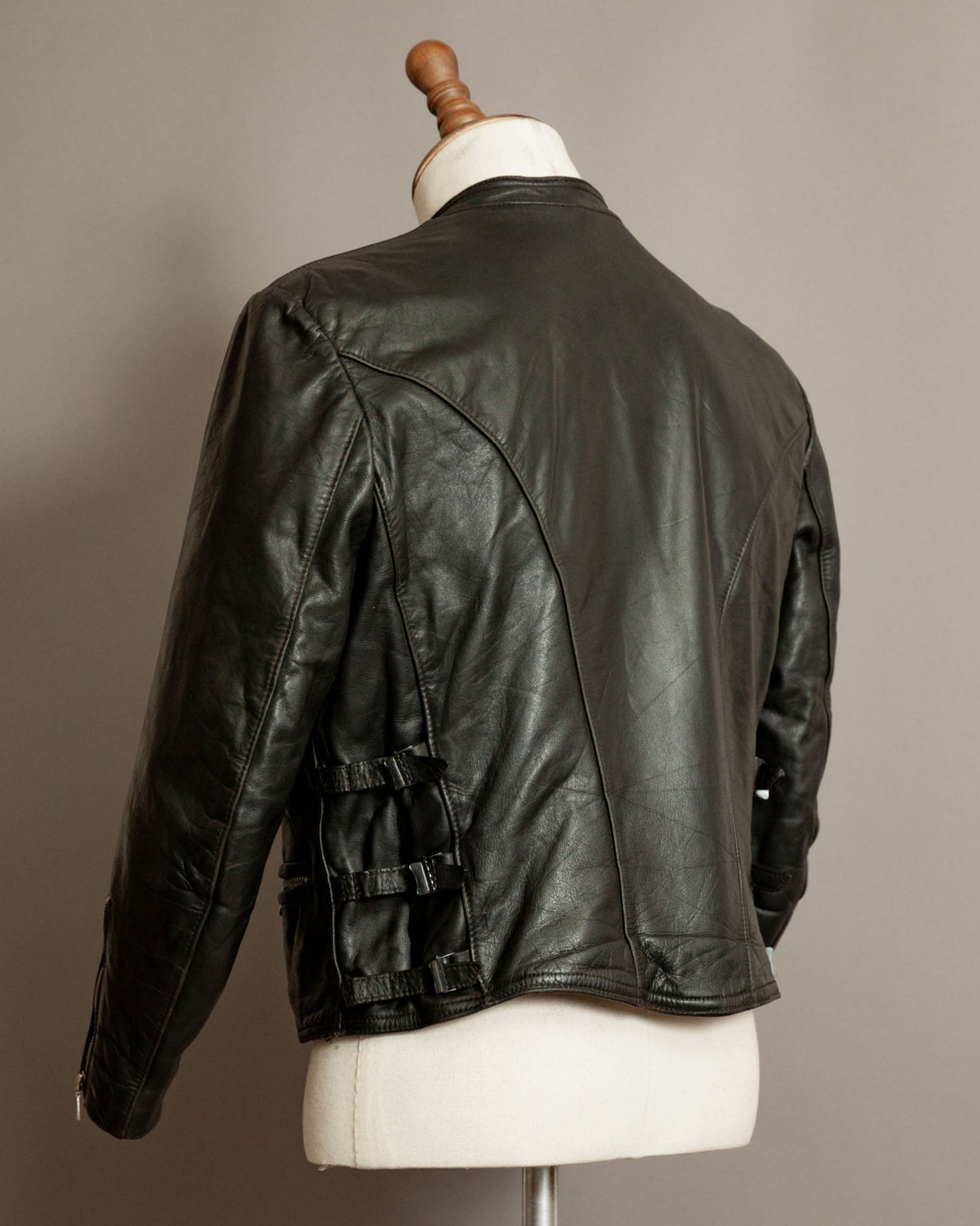Vintage WW2 German Horsehide Leather Motorcycle Despatch Rider Jacket - Small (38-40)