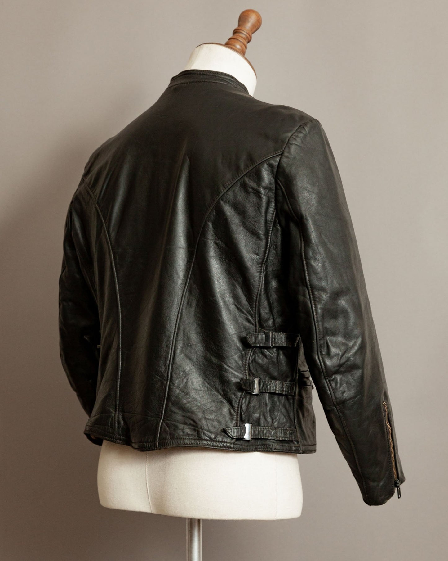 Vintage WW2 German Horsehide Leather Motorcycle Despatch Rider Jacket - Small (38-40)