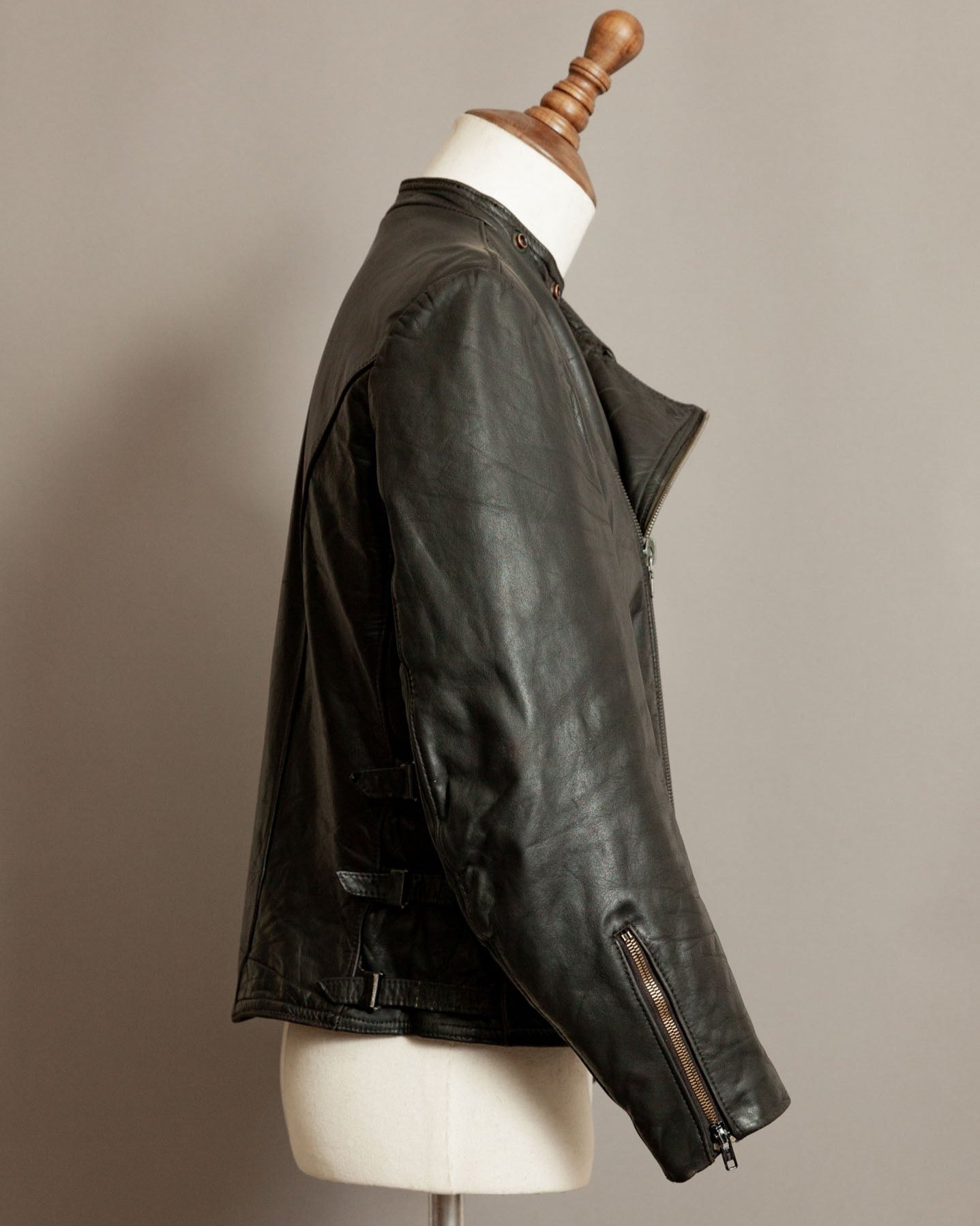 Vintage WW2 German Horsehide Leather Motorcycle Despatch Rider Jacket - Small (38-40)