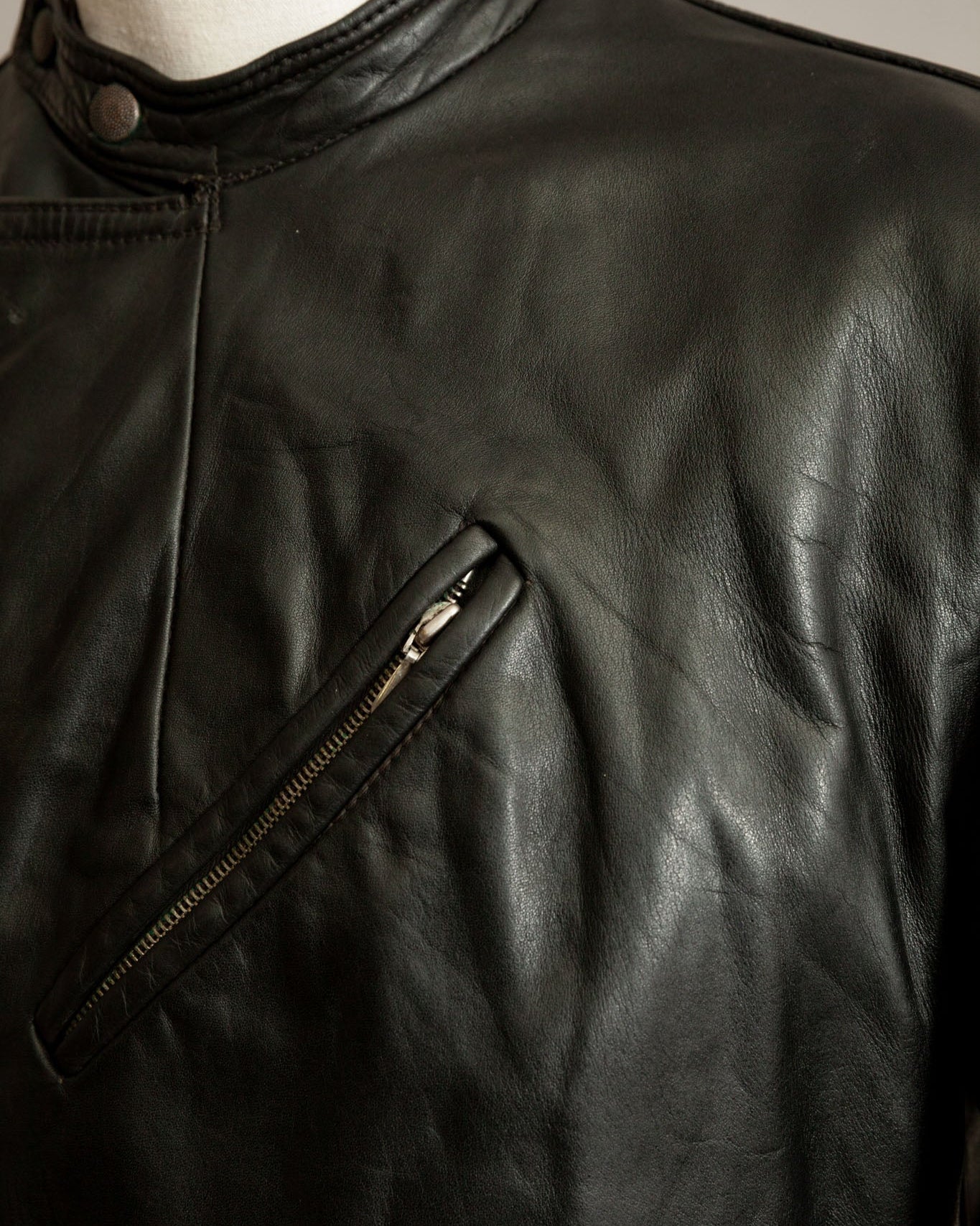 Vintage WW2 German Horsehide Leather Motorcycle Despatch Rider Jacket - Small (38-40)