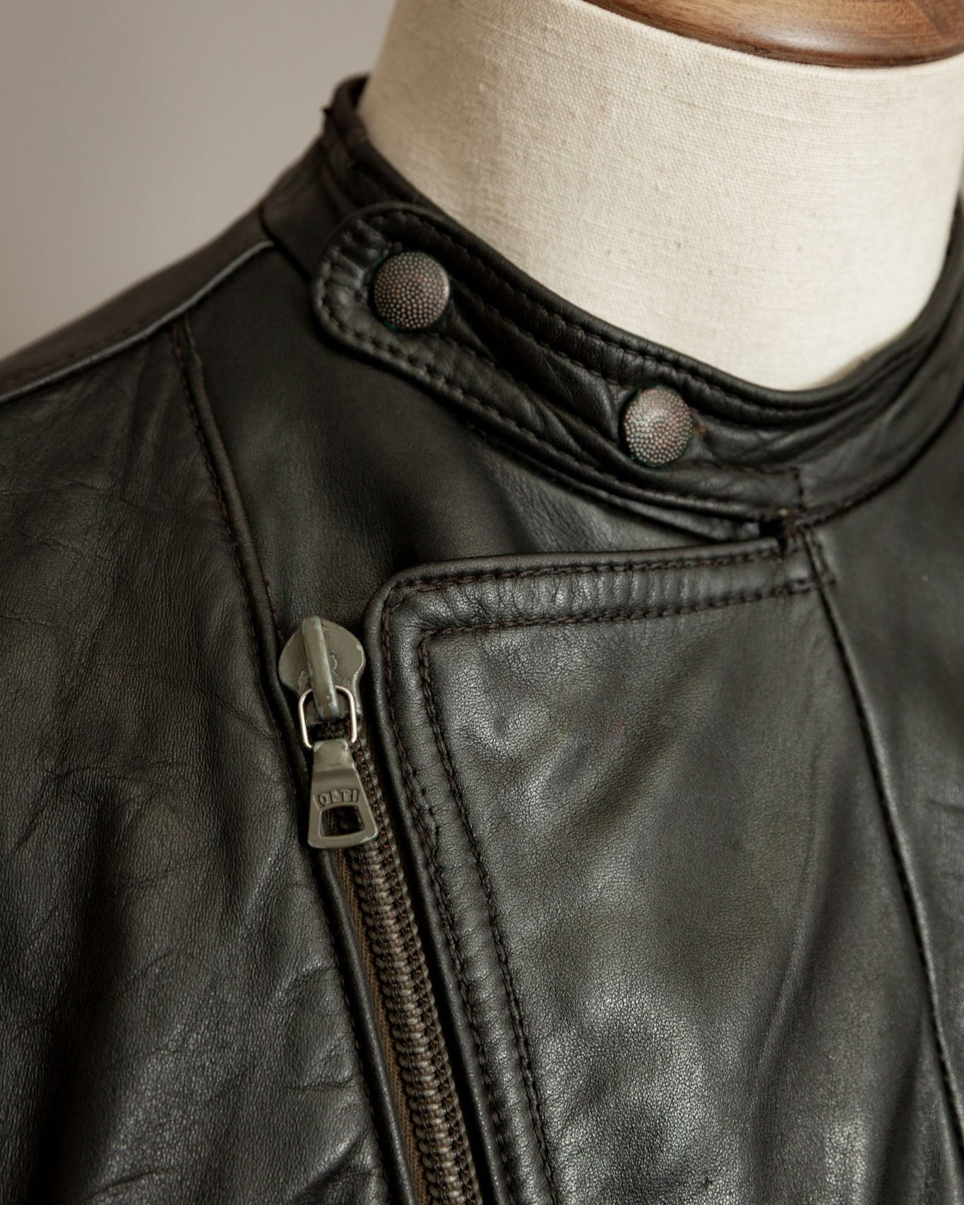 Vintage WW2 German Horsehide Leather Motorcycle Despatch Rider Jacket - Small (38-40)