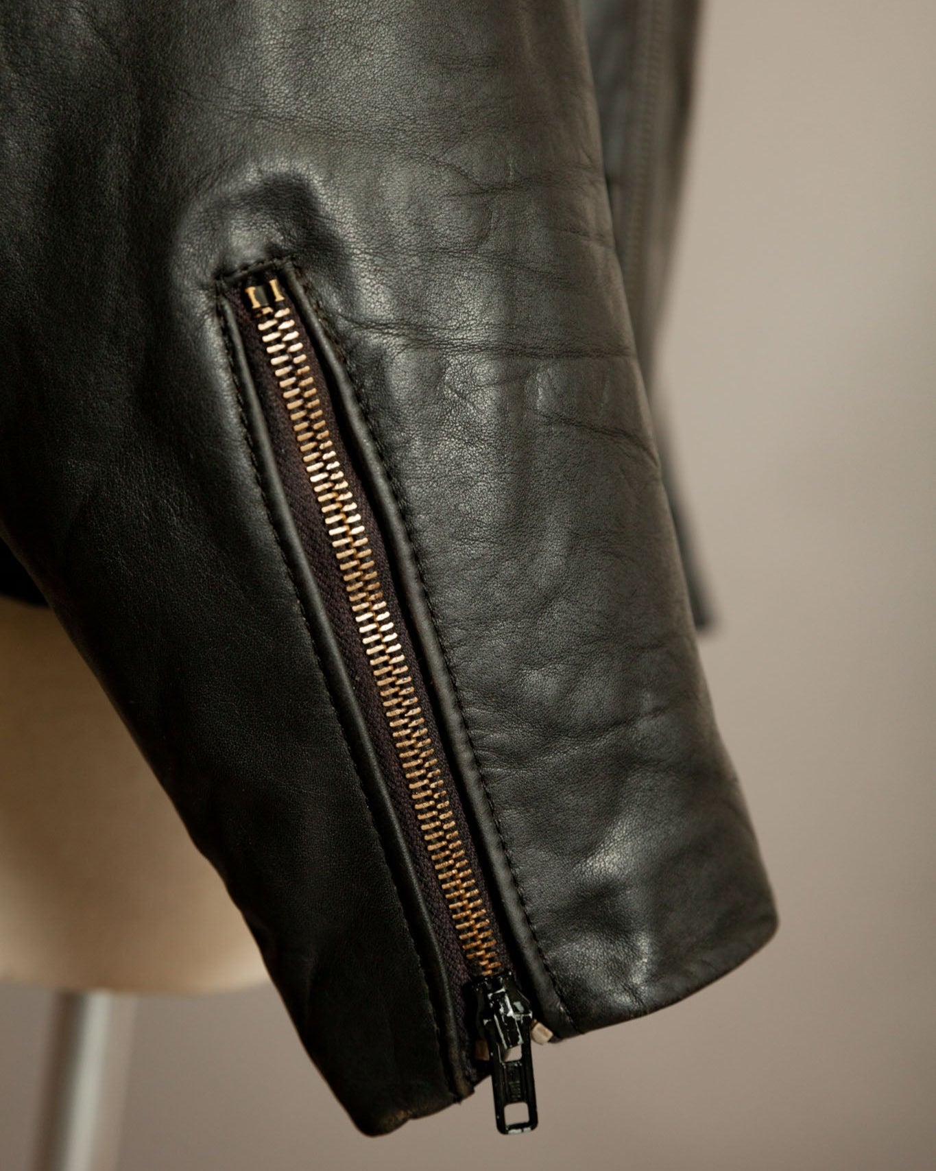 Vintage WW2 German Horsehide Leather Motorcycle Despatch Rider Jacket - Small (38-40)