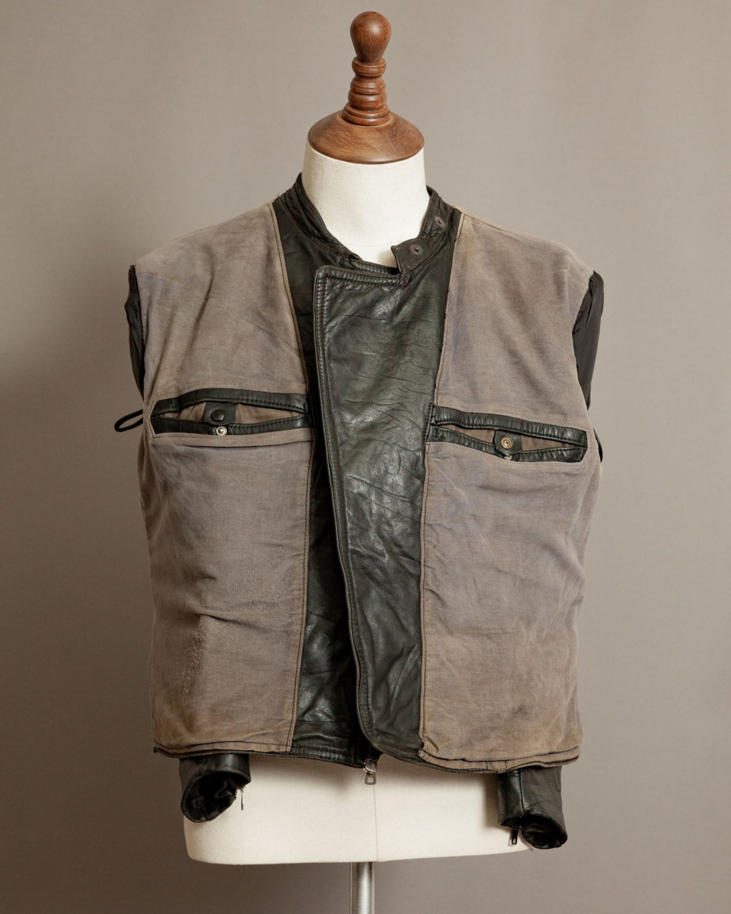 Vintage WW2 German Horsehide Leather Motorcycle Despatch Rider Jacket - Small (38-40)