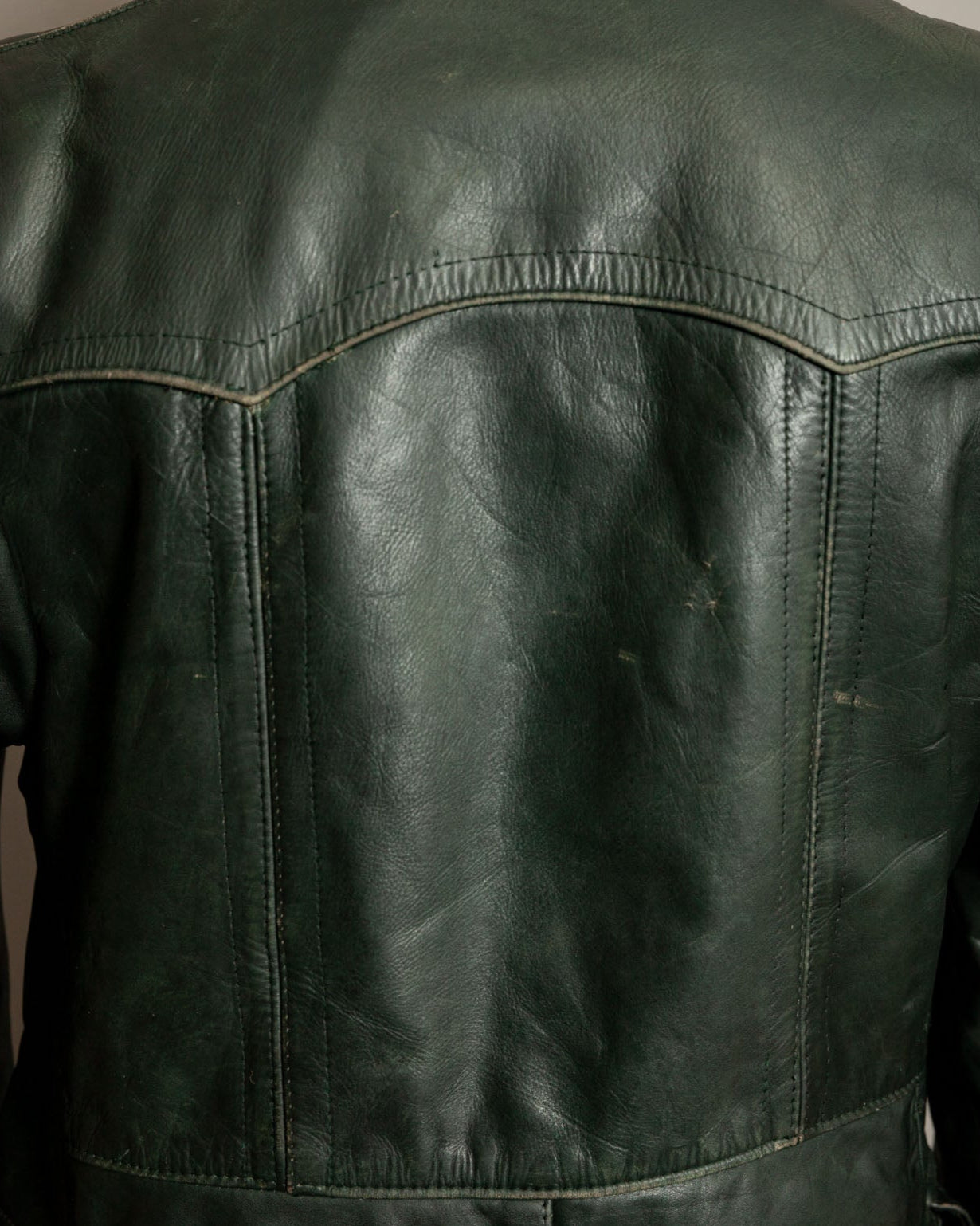Vintage WWII German Horsehide Leather Dispatch Rider Jacket - Medium (40-42)
