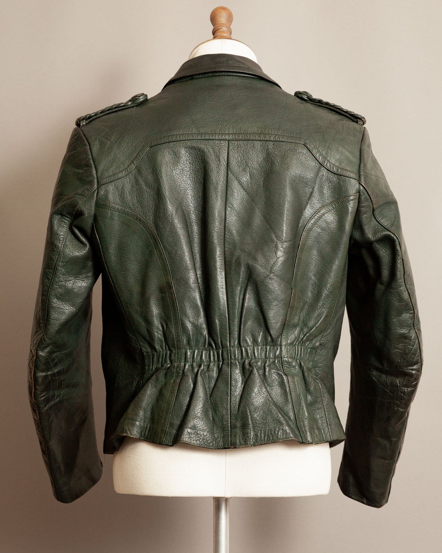 Vintage 1940s German Goatskin Leather Motorcycle Jacket - Small (38-40)