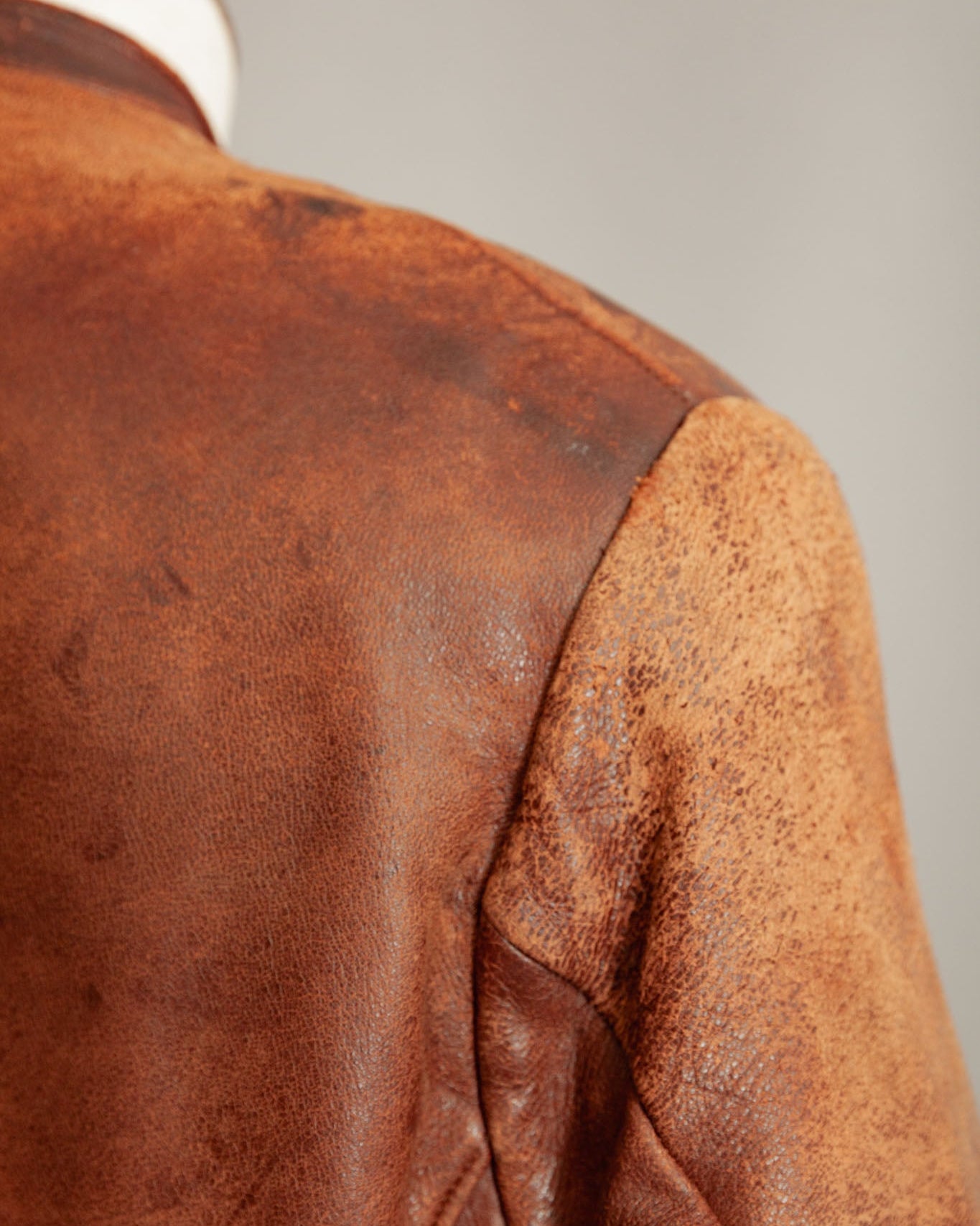 Vintage 1930s German Horsehide Leather Jacket Vegetable-Tanned - Large (42-44)