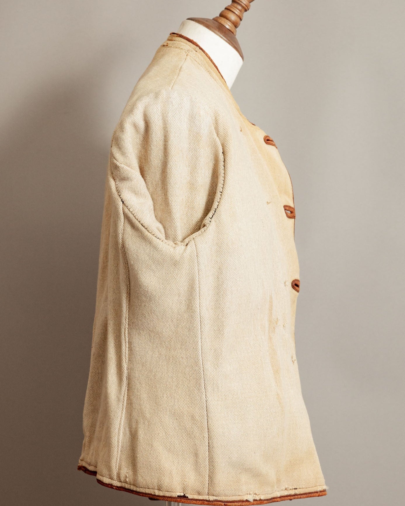 Vintage 1930s German Horsehide Leather Jacket Vegetable-Tanned - Large (42-44)