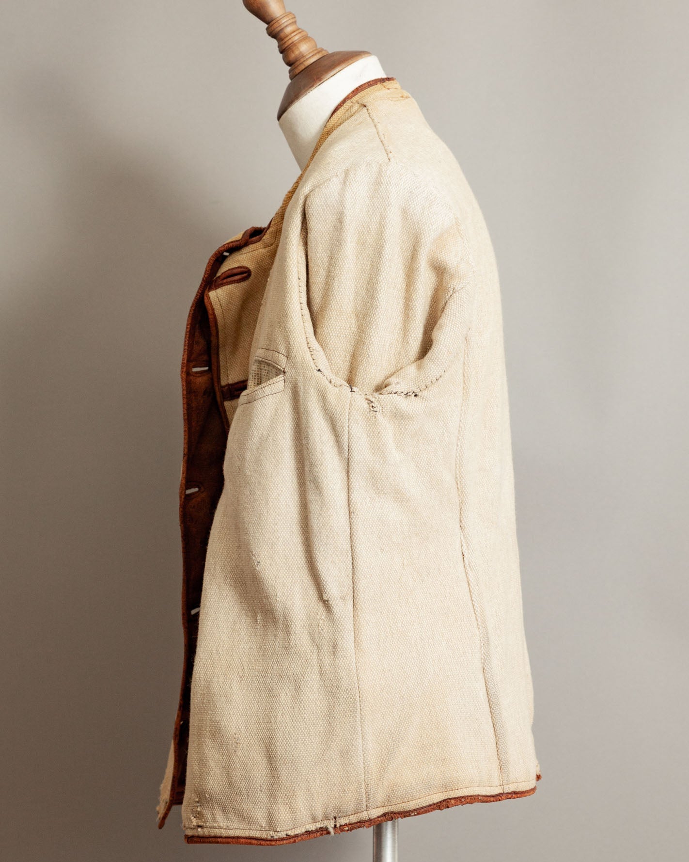 Vintage 1930s German Horsehide Leather Jacket Vegetable-Tanned - Large (42-44)