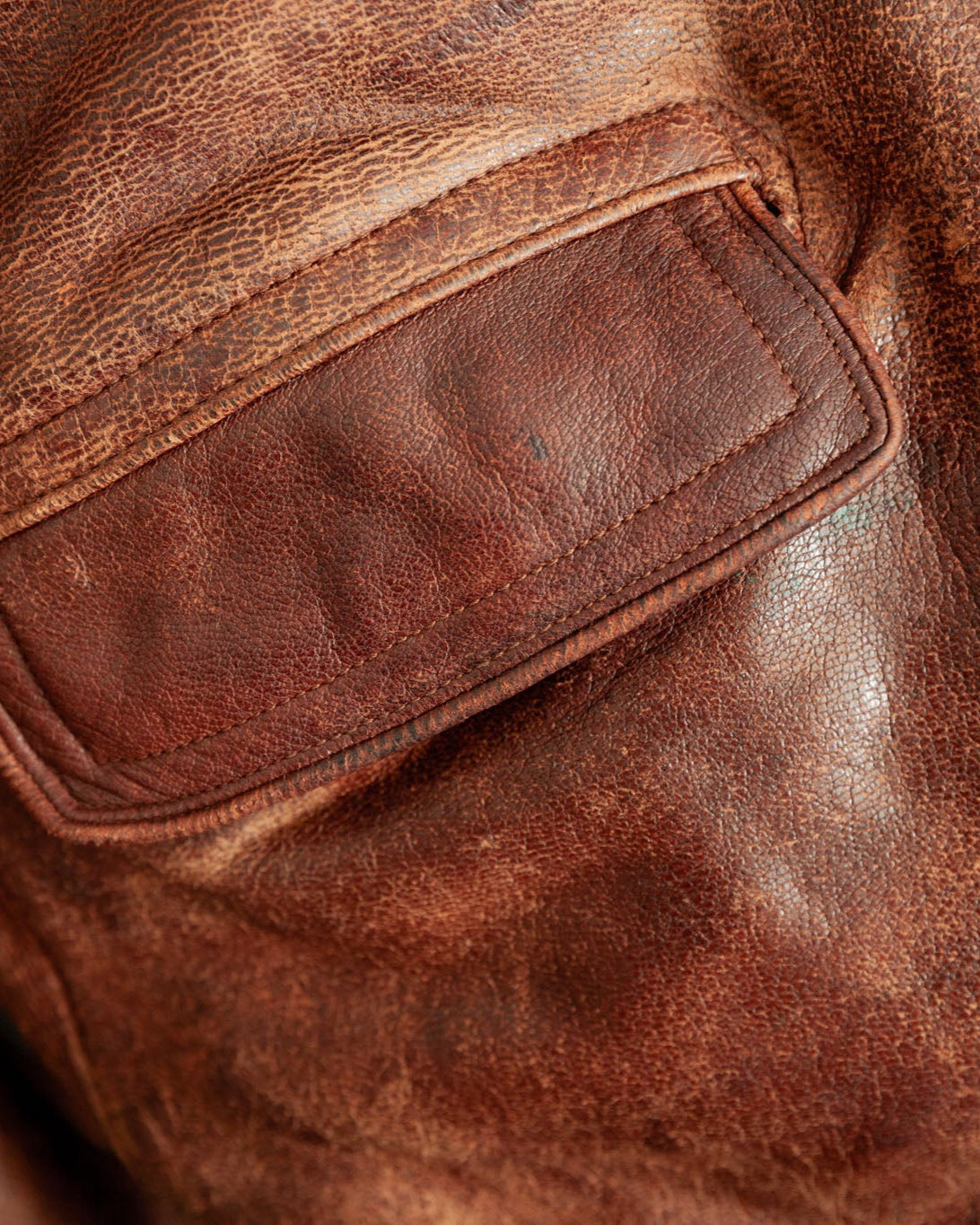 Vintage 1930s German Horsehide Leather Jacket Vegetable-Tanned - Large (42-44)