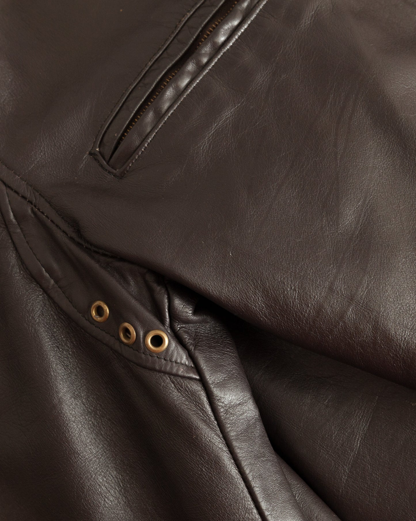 1960s Vintage Café Racer Leather Motorcycle Jacket - Small (38)