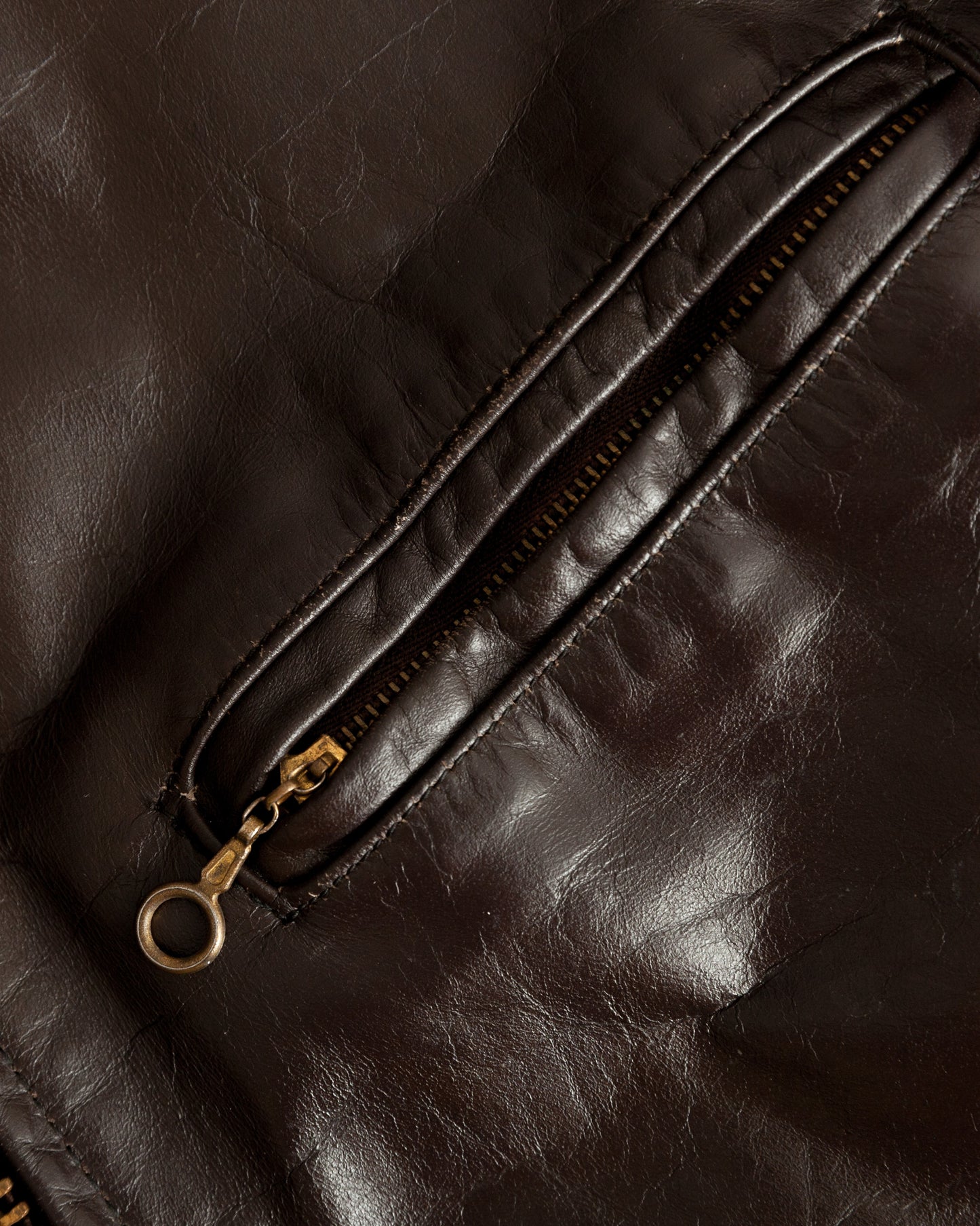 1960s Vintage Café Racer Leather Motorcycle Jacket - Small (38)