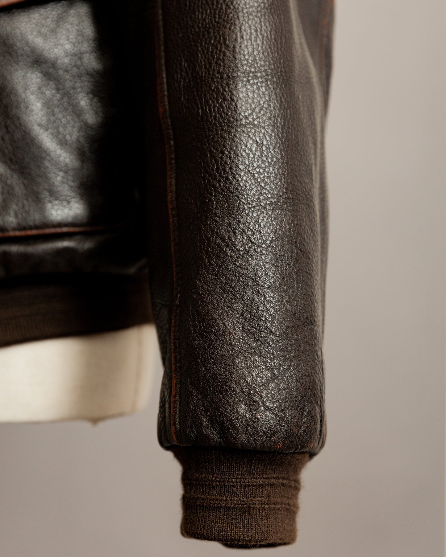 Vintage Brooks Brothers Leather Aviator Jacket - Medium (42-44)