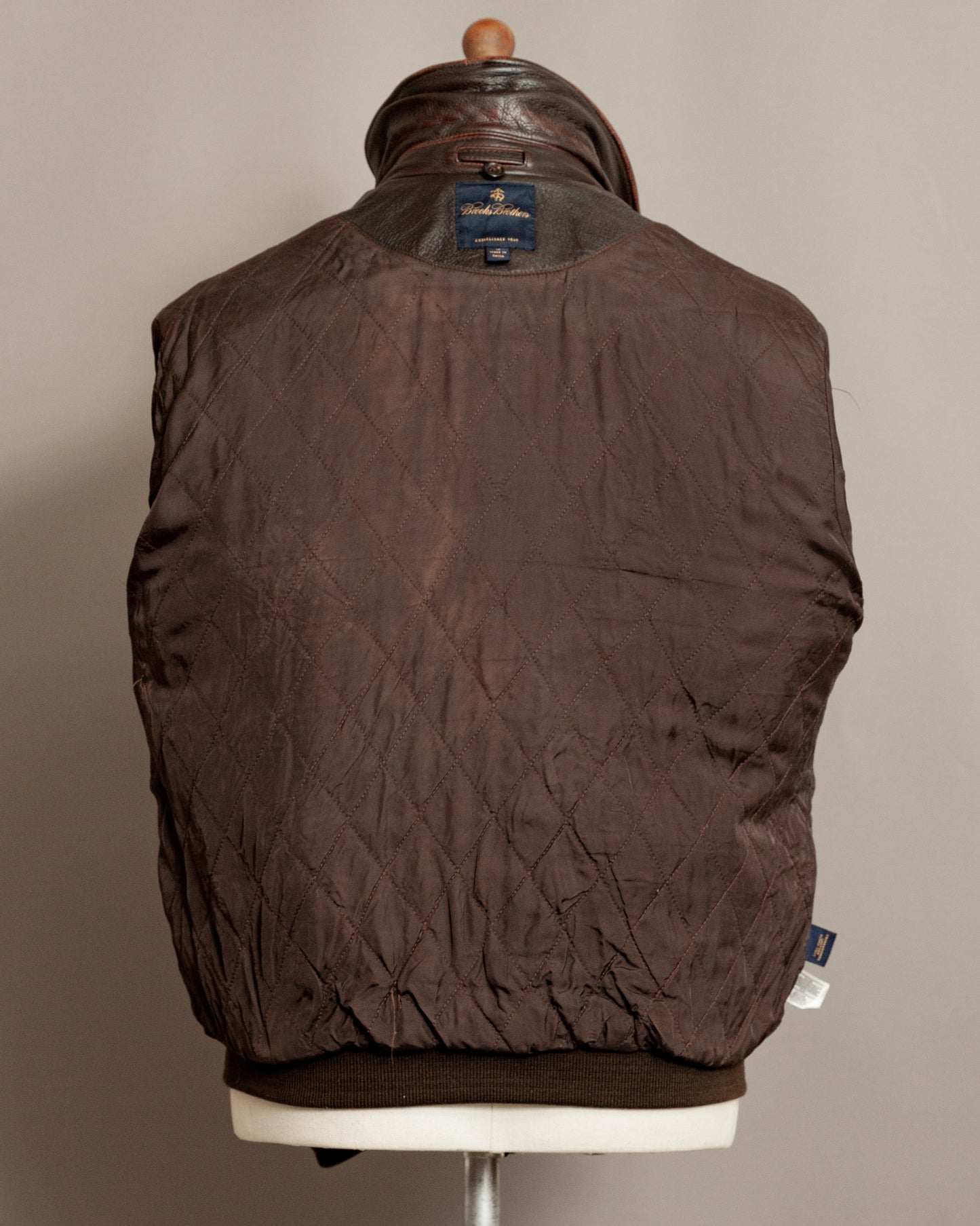 Vintage Brooks Brothers Leather Aviator Jacket - Medium (42-44)